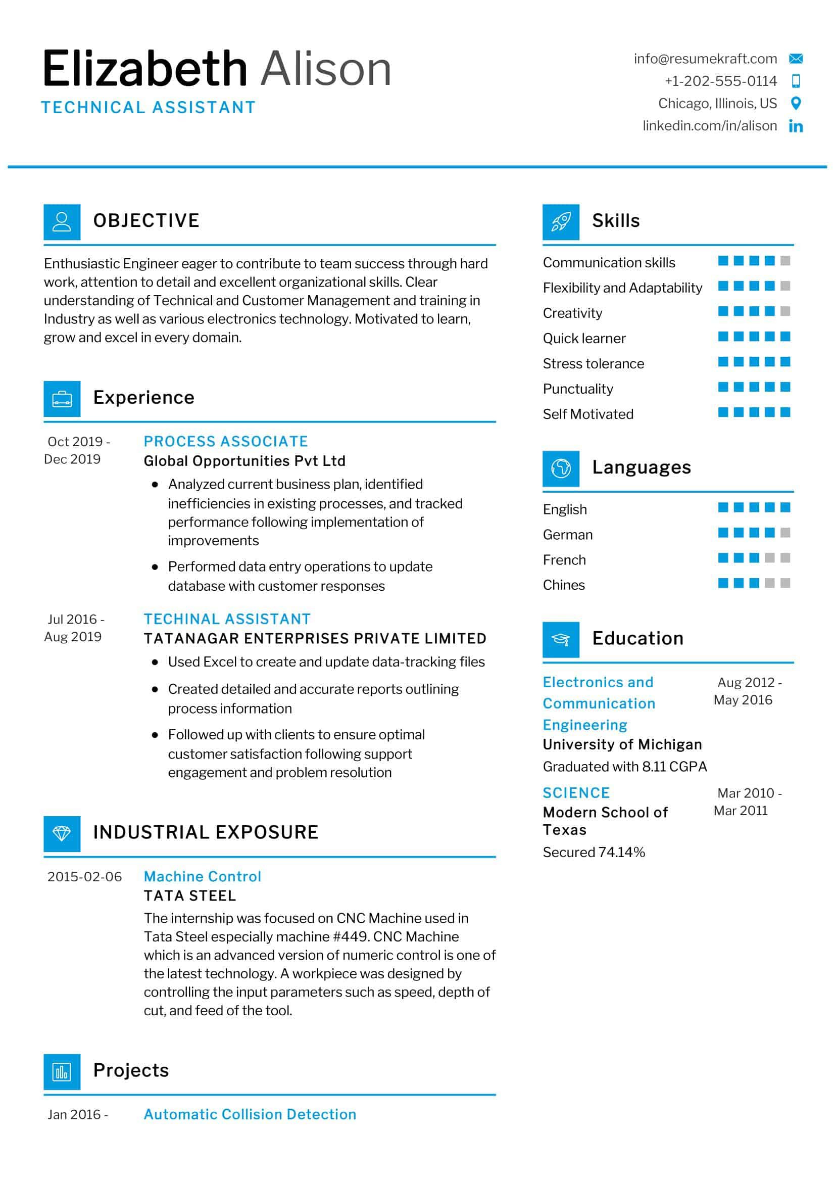 Resume Samples for A Tech Position Technical assistant Resume Sample 2022 Writing Tips – Resumekraft