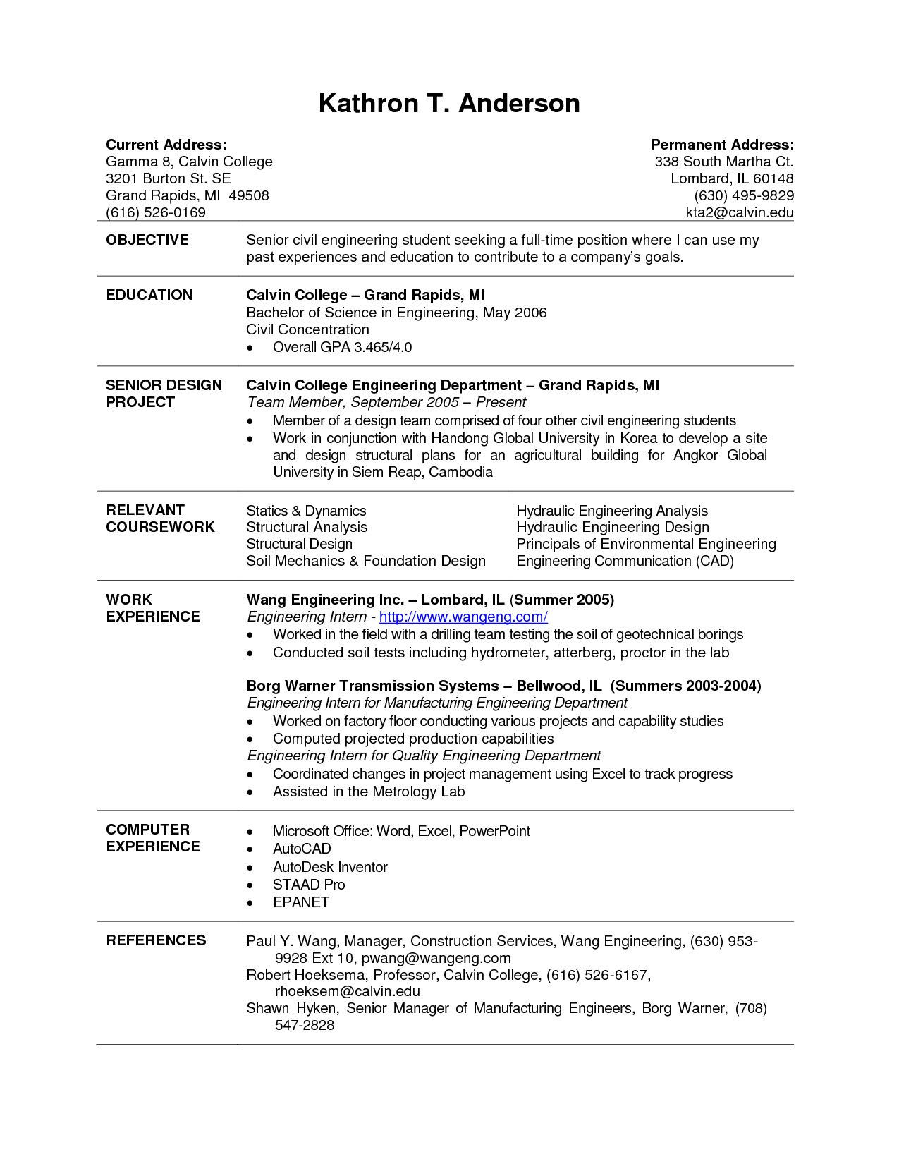 Resume Template Examples for College Students Resume Writing Examples for Students – Arxiusarquitectura