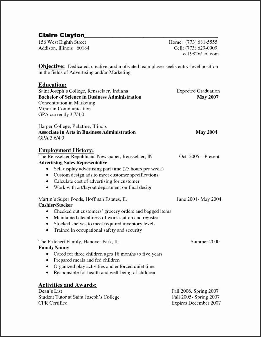 Resume Template for 1 Year Experience 0-1 Year Experience Resume format – Resume format Resume format …