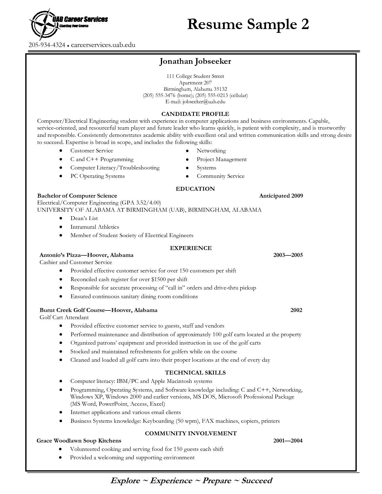 Resume Templates for College Students Free Free Resume Templates for University Students – Resume Examples …