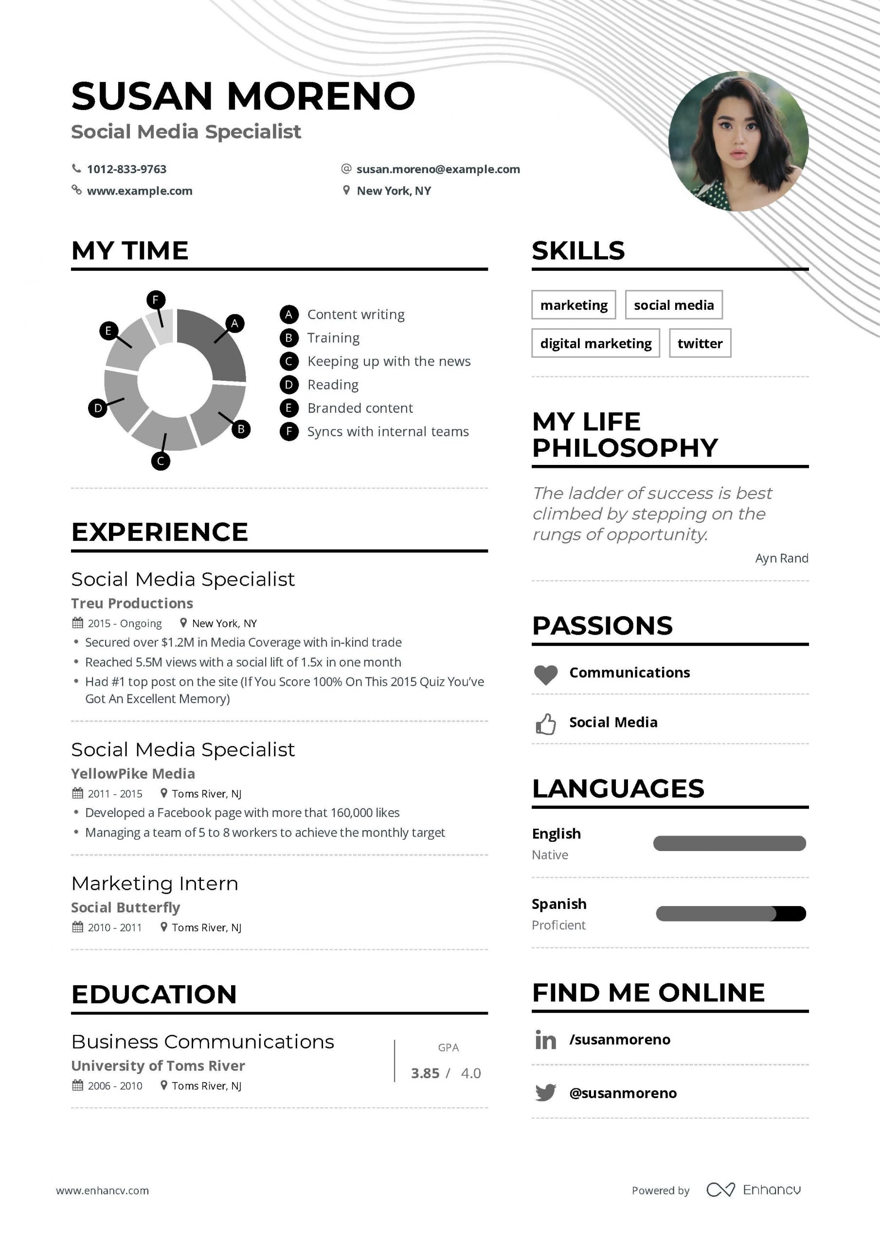 Resume Templates for social Media Marketing social Media Specialist Resume Example and Guide for 2019 … Resume Templates for social Media Marketing social Media Specialist Resume Example and Guide for 2019 …