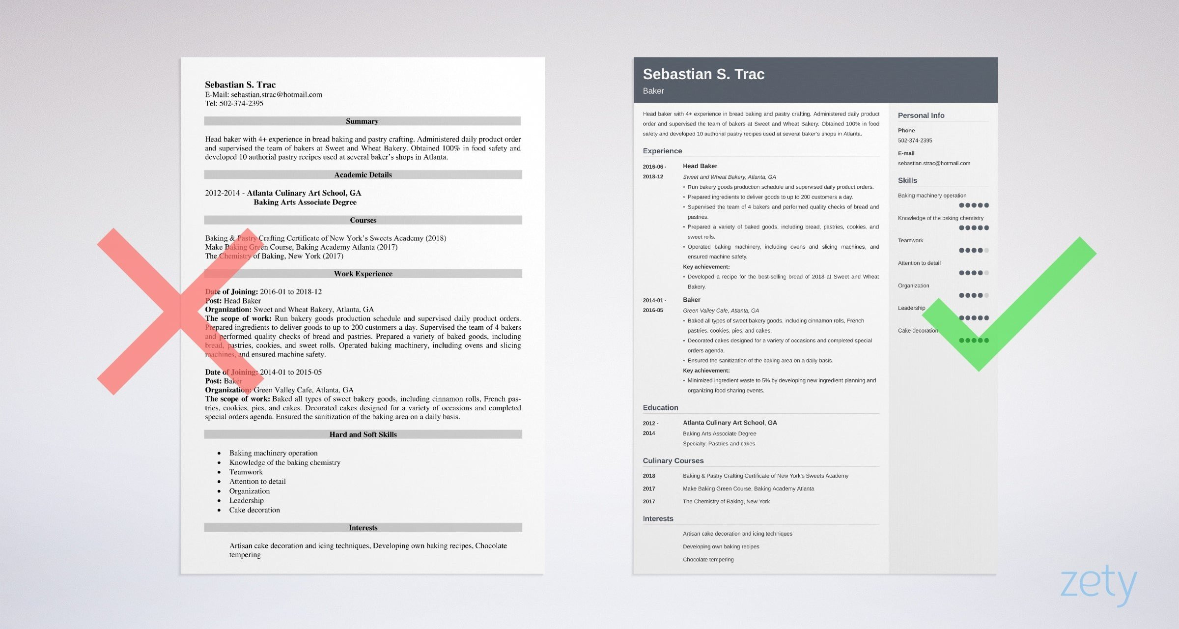 Sample Resume for Baking and Pastry Baker Resume: Sample & Writing Guide [20lancarrezekiq Tips]