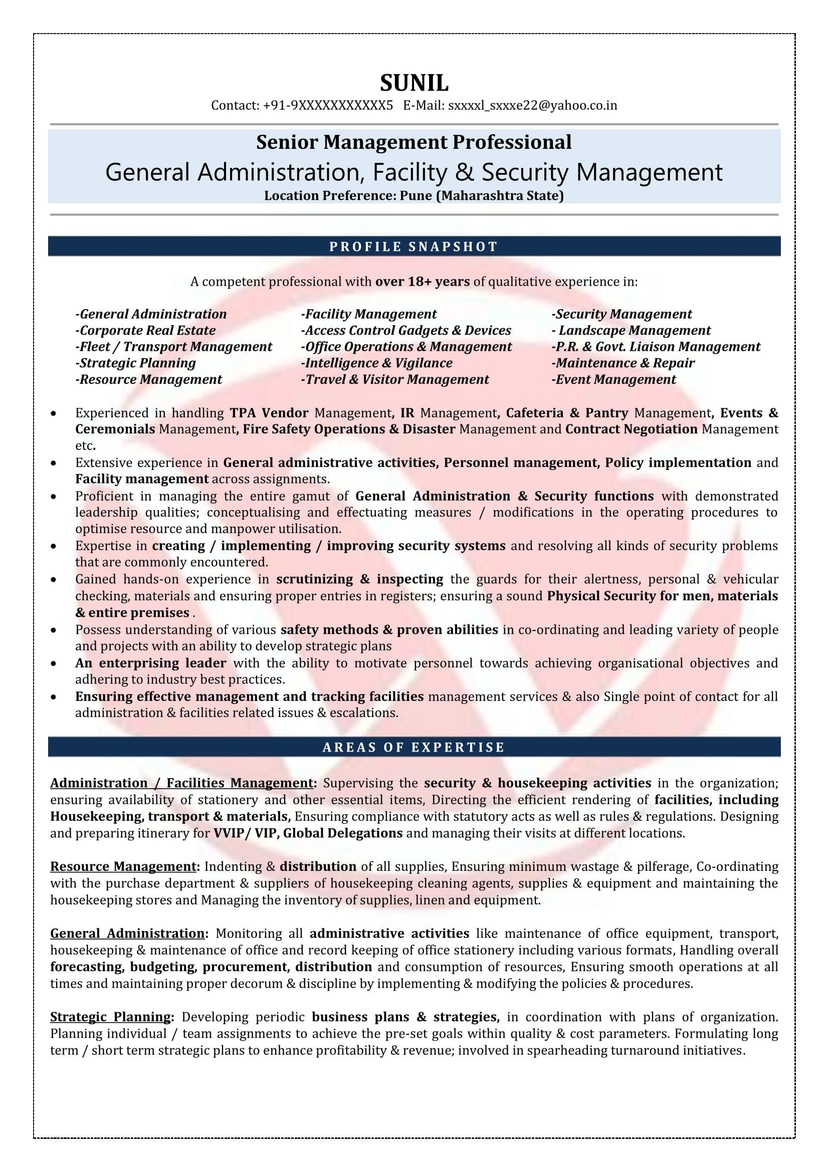 Sample Resume for Bank Back Office Executive Administration Sample Resumes, Download Resume format Templates!