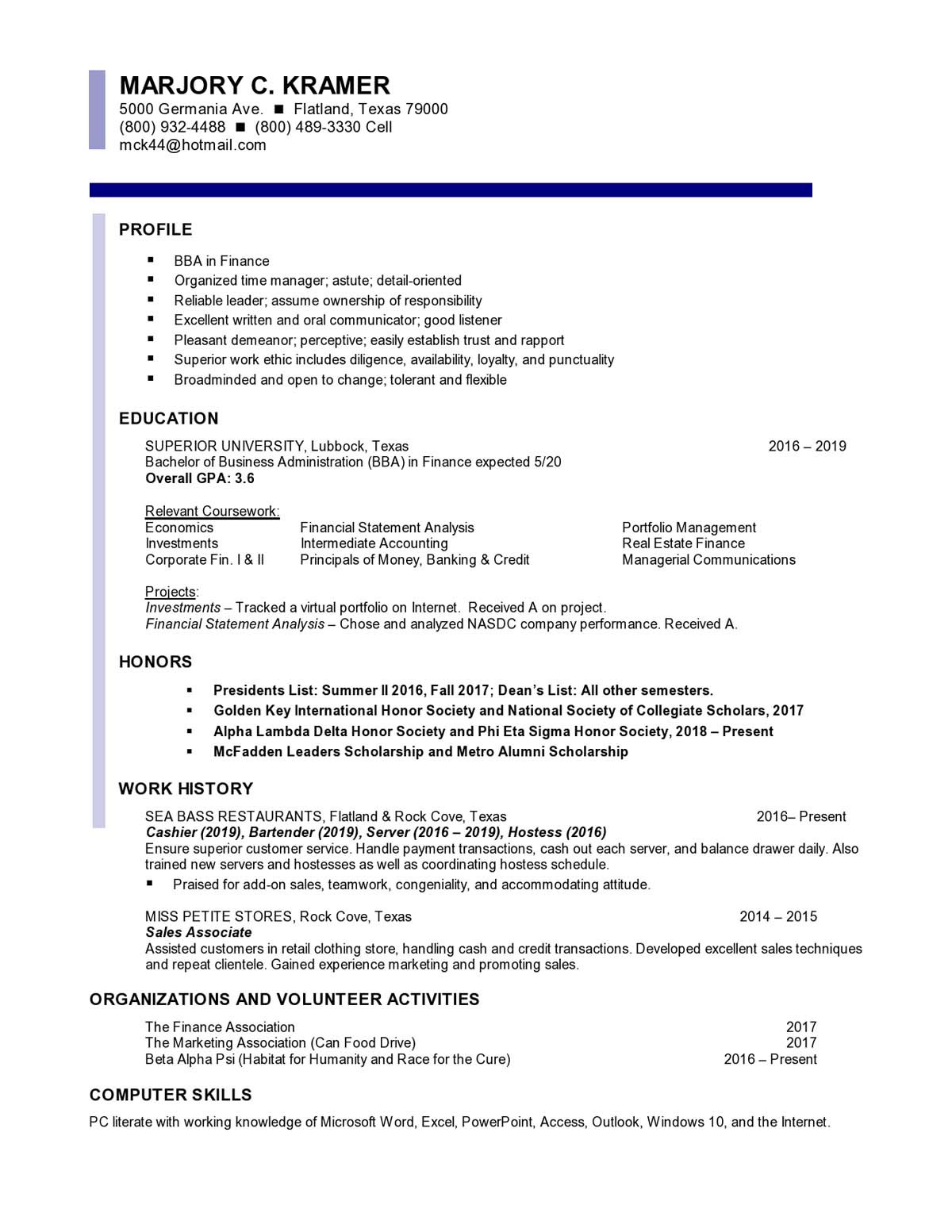 Sample Resume for College Principal In India Resume Samples Templates Examples Vault.com