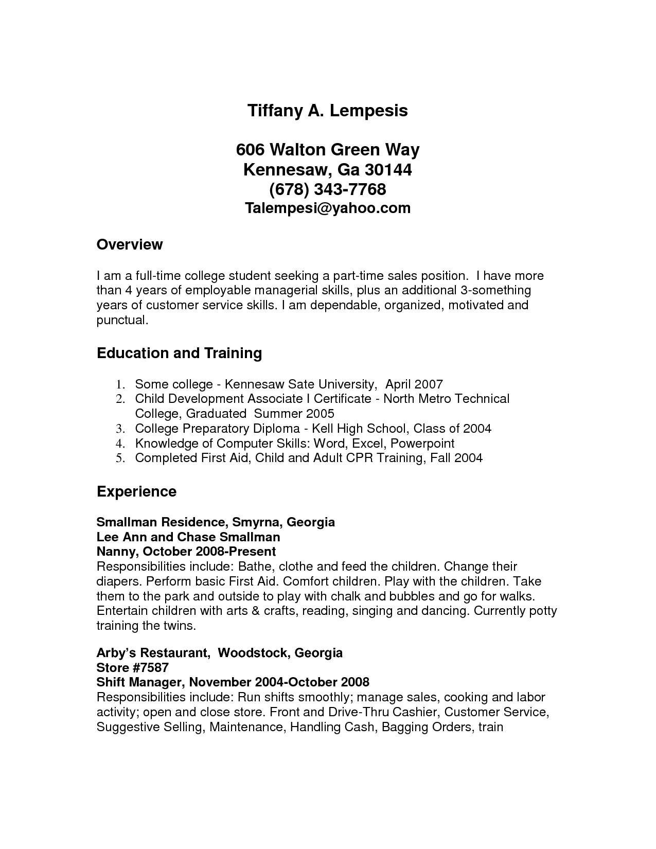 Sample Resume for College Student Looking for Summer Job Sample Resume Xls format , #format #resume #sample Job Resume …