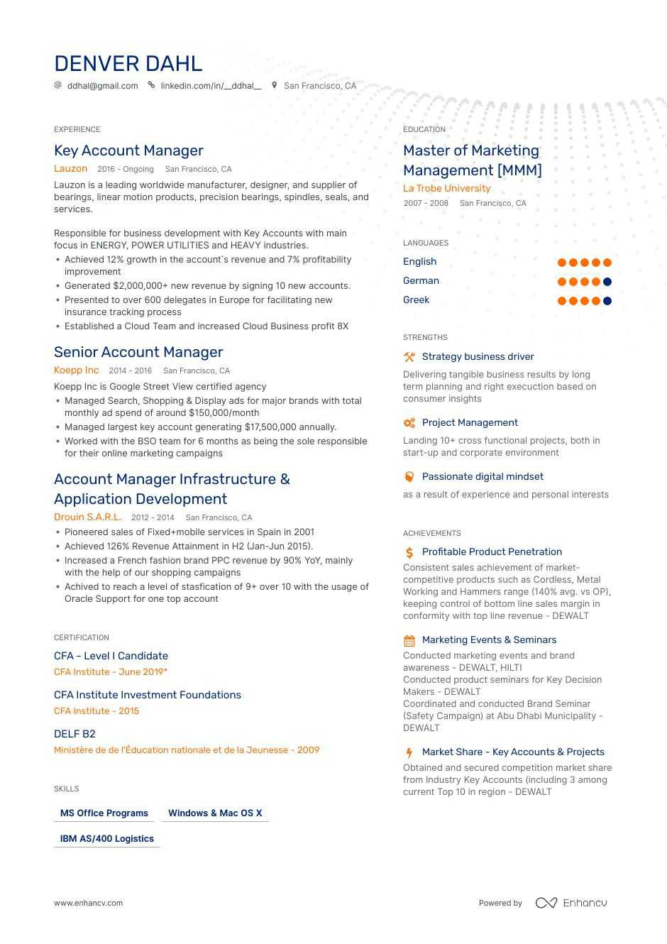 Sample Resume for Commercial Insurance Account Manager Account Manager Resume: Ultimate Writing Guide with Samples