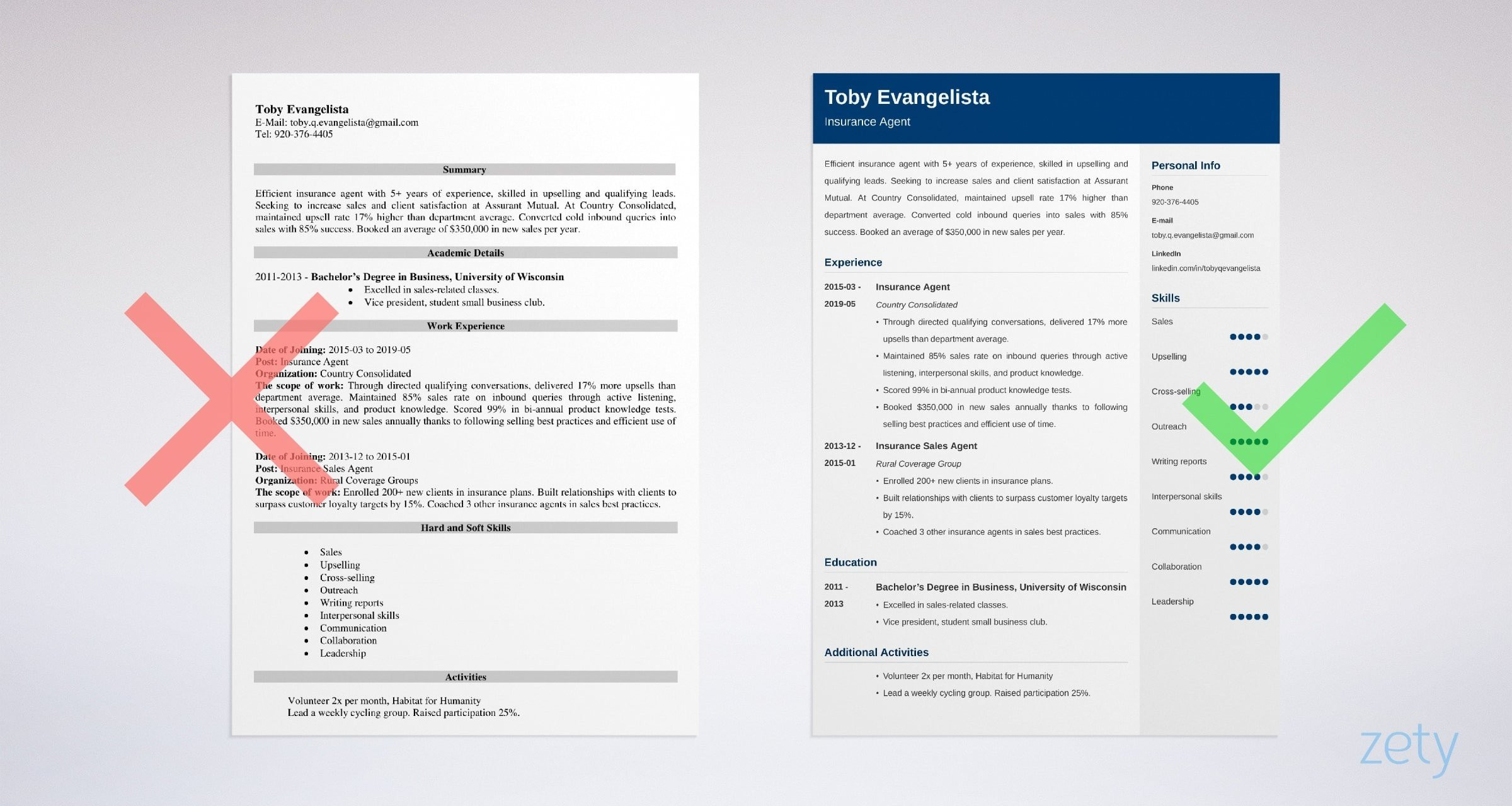 Sample Resume for Commercial Insurance Account Manager Insurance Sales Agent Resume Examples & Job Description