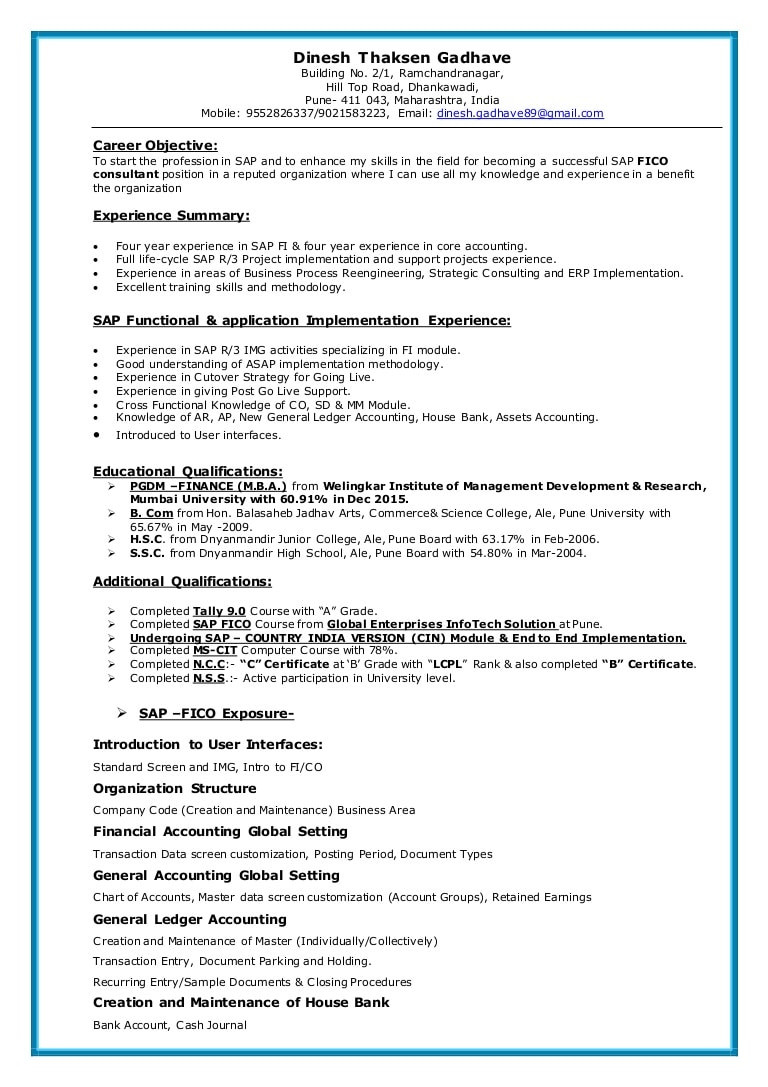 Sample Resume for Sap Mm Consultant Sap Resume Writing Services: It Resume Service