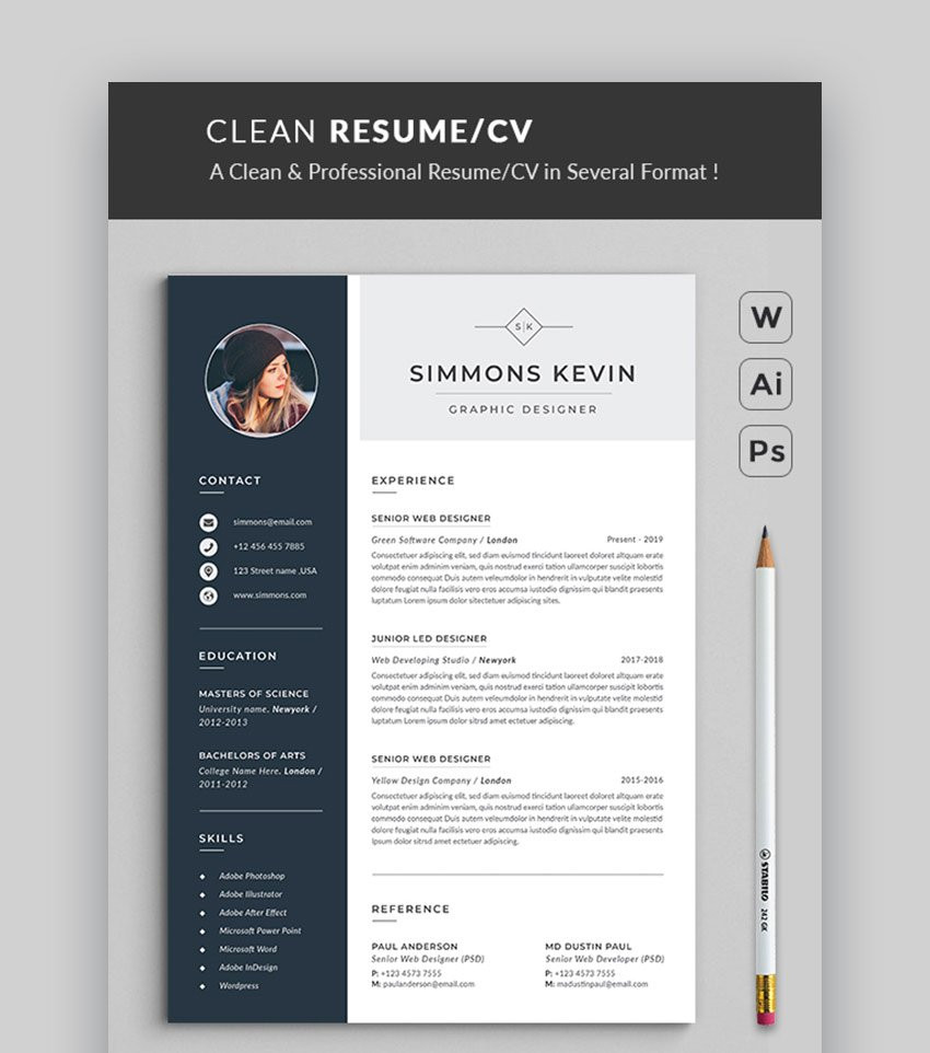 Sample Resume Template for It Professional Modern Resume Templates W/ Clean (elegant) Cv Designs (2021)