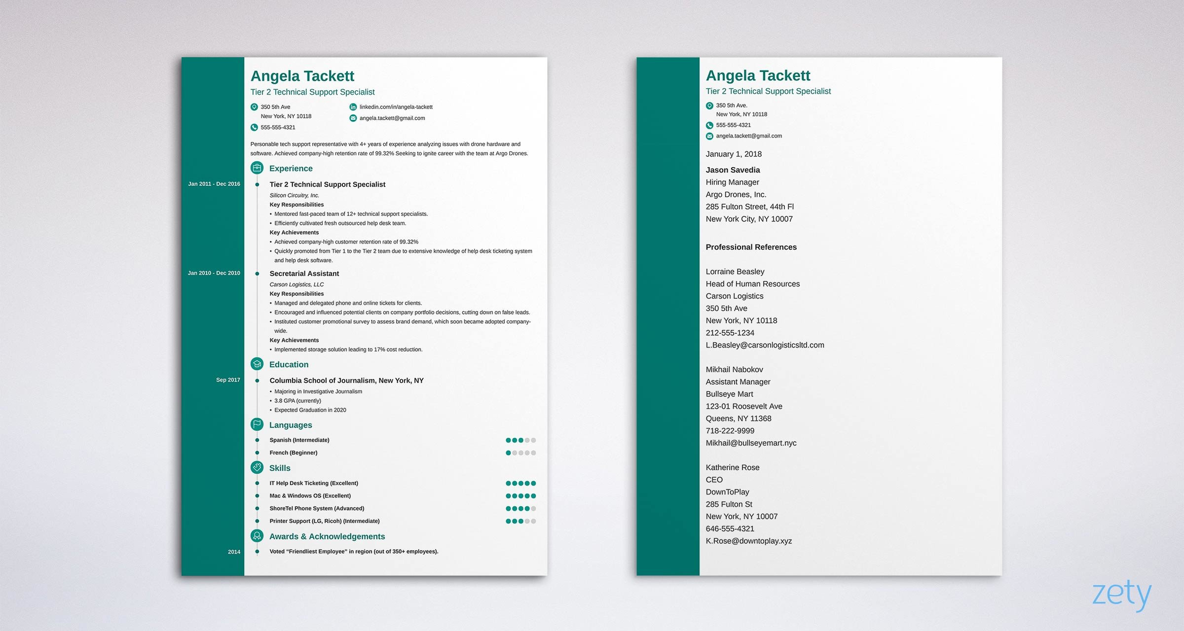 Template for References On A Resume How to List References On A Resume [reference Page format]