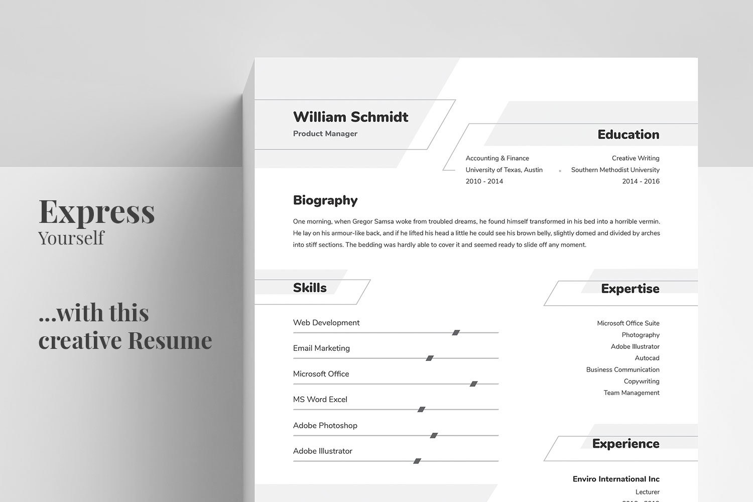University Of Texas Austin Resume Template Resume/cv Template – William Graphiorra