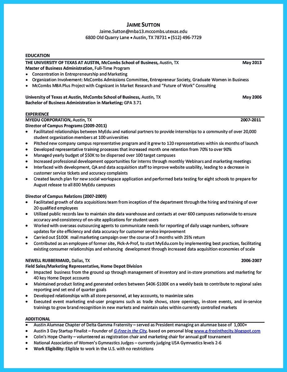 University Of Texas Mccombs Resume Template Nice Special Guides for Those Really Desire Best Business School …