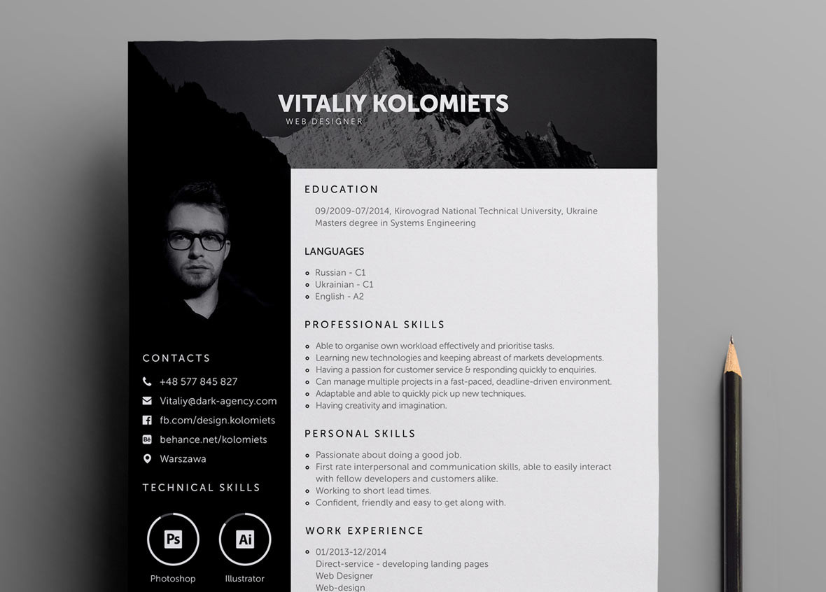 Web Developer Resume Template Free Download Professional Resume Template for Web Designers – Resumekraft