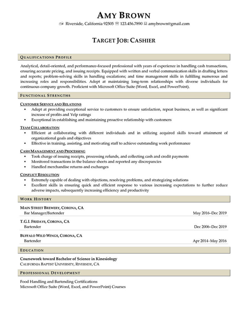 Buffalo Wild Wings Manager Sample Resume Cashier Resume Example Resume Professional Writers