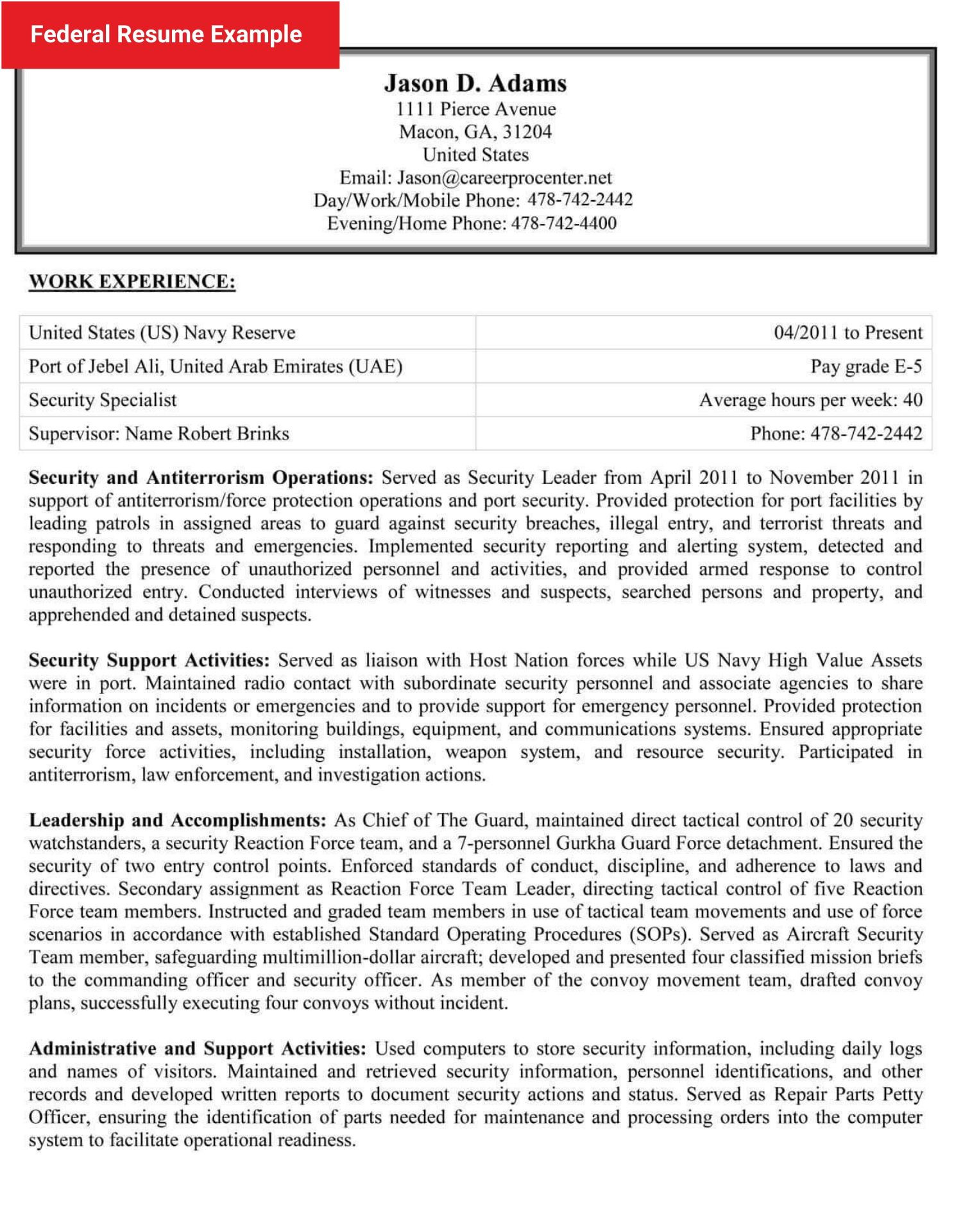 Federal Resume Samples with Examples Of Work 7 Free Federal Resume Samples & Writing Tips and Trends
