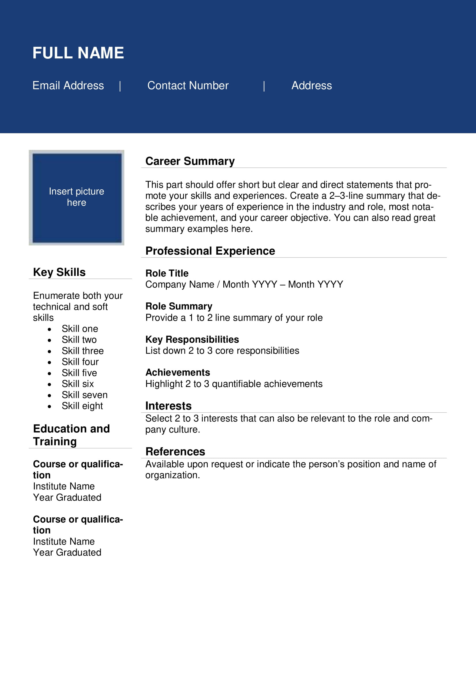 Free Sample Of Direct Worker Resume Free Resume Templates that Will Make You Stand Out – Sg