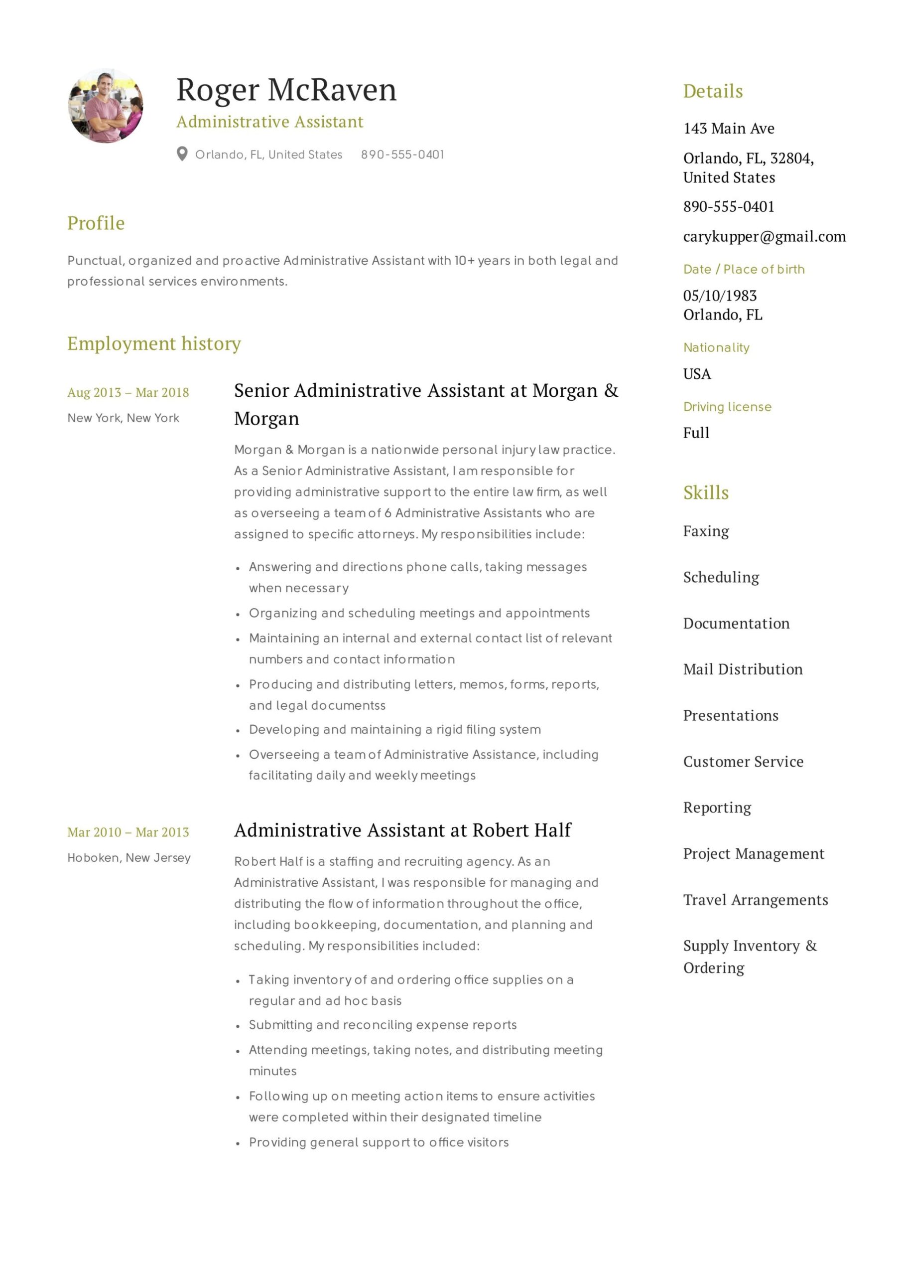 High Level Administrative assistant Resume Sample 19 Administrative assistant Resumes & Guide Pdf 2022