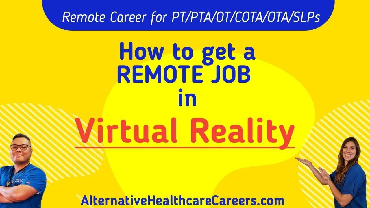 Indeed Resume Samples On Virtual Reality How to Get A Job In Virtual Reality as A Pt/ot/pta/cota/ota/slp