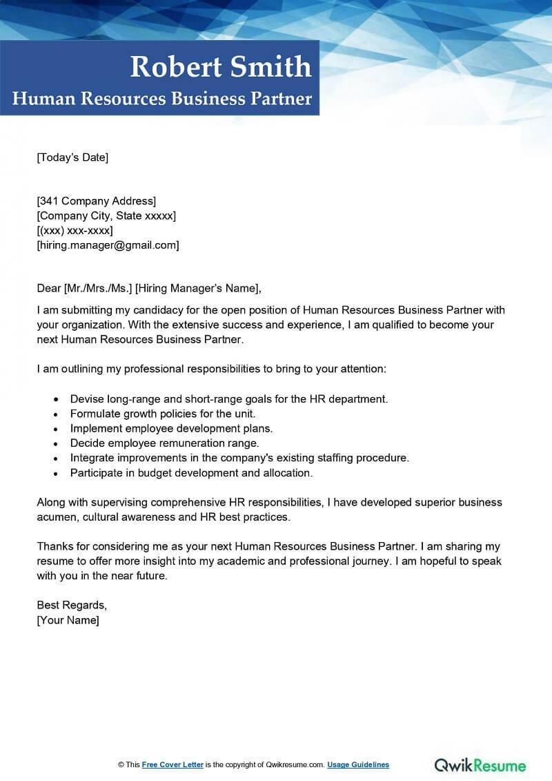Junior Human Resource Business Partner Sample Resume Human Resources Business Partner Cover Letter Examples – Qwikresume Junior Human Resource Business Partner Sample Resume Human Resources Business Partner Cover Letter Examples – Qwikresume