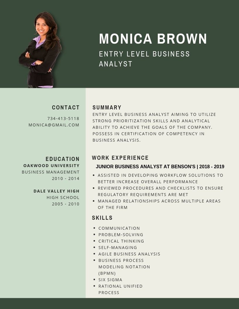 Junior It Business Analyst Sample Resume Entry Level Business Analyst Resume Samples & Templates [pdflancarrezekiqword …