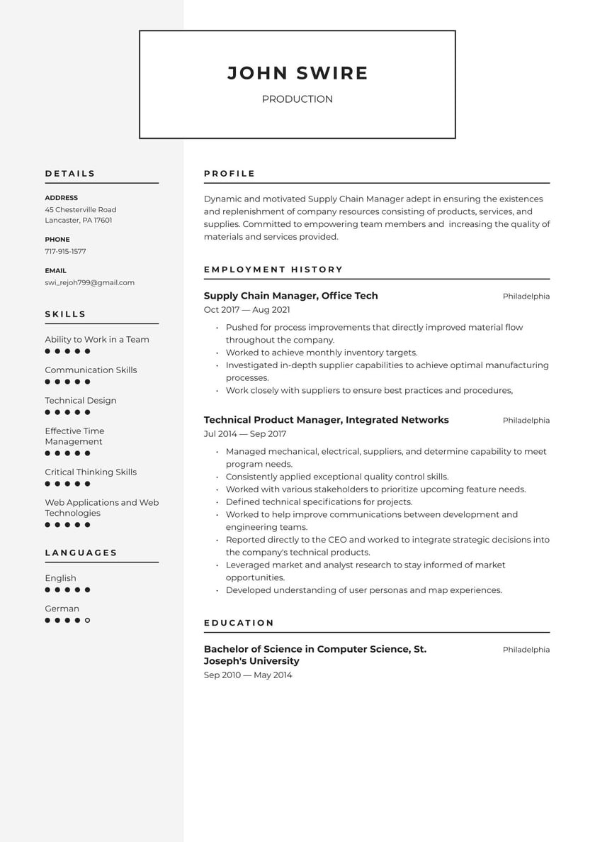 Material Handler 1 Production assistant Sample Resumes Production Resume Examples & Writing Tips 2022 (free Guide)