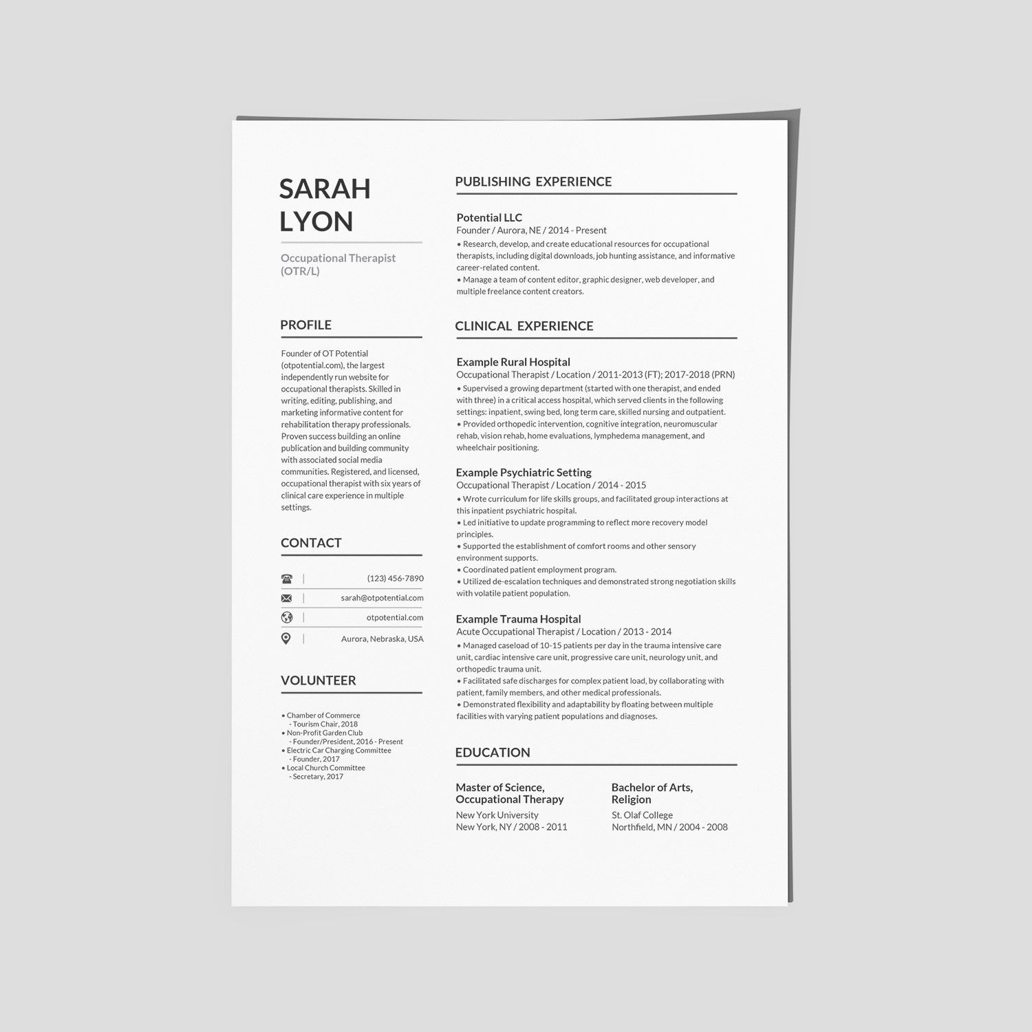 Prn Occupational therapy assistant Resume Sample How to Make Your Ot Resume Stand Out â¢ Ot Potential Occupational …