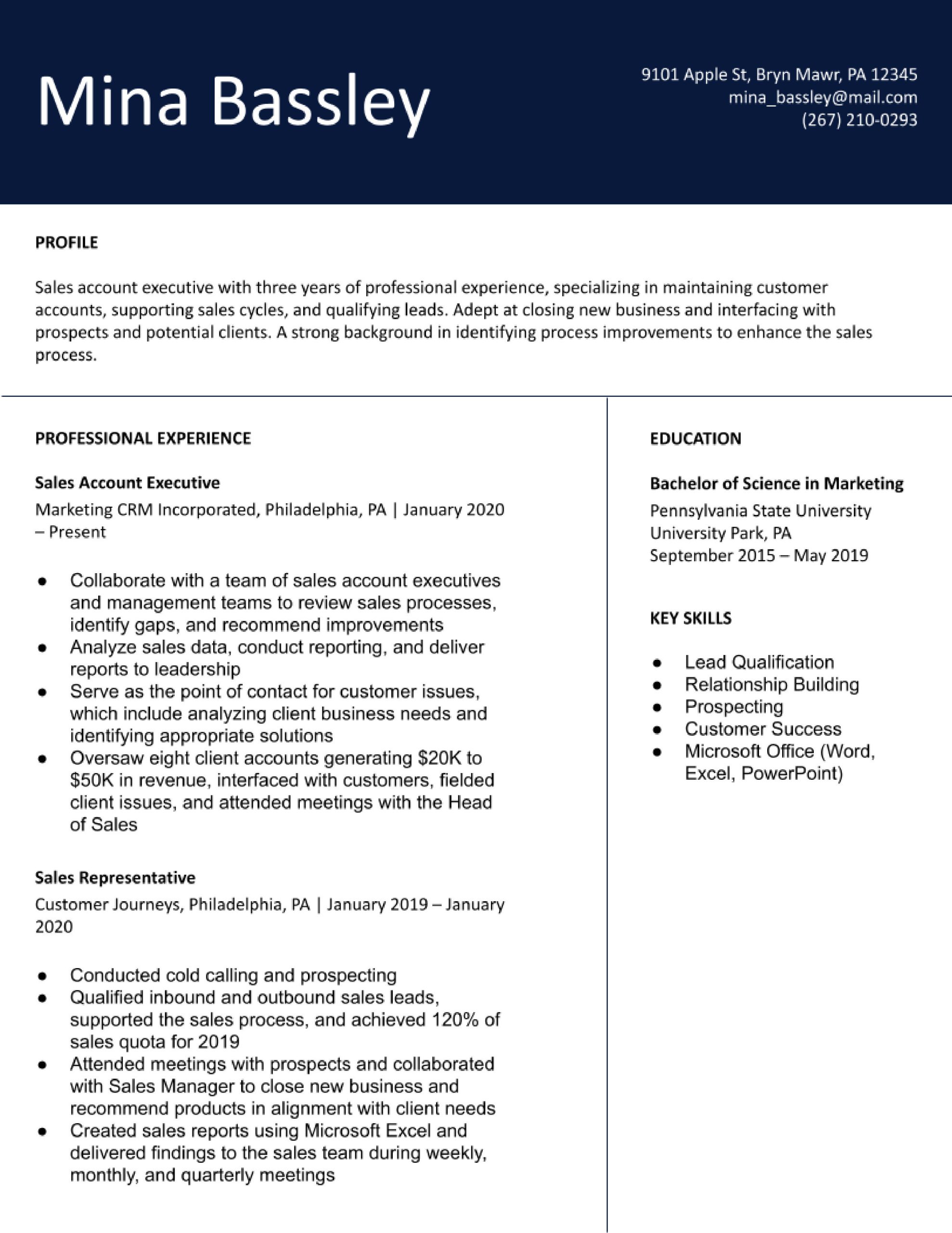 Resume Samples for Account Executive In Sales Sales Account Executive Resume Examples In 2022 – Resumebuilder.com