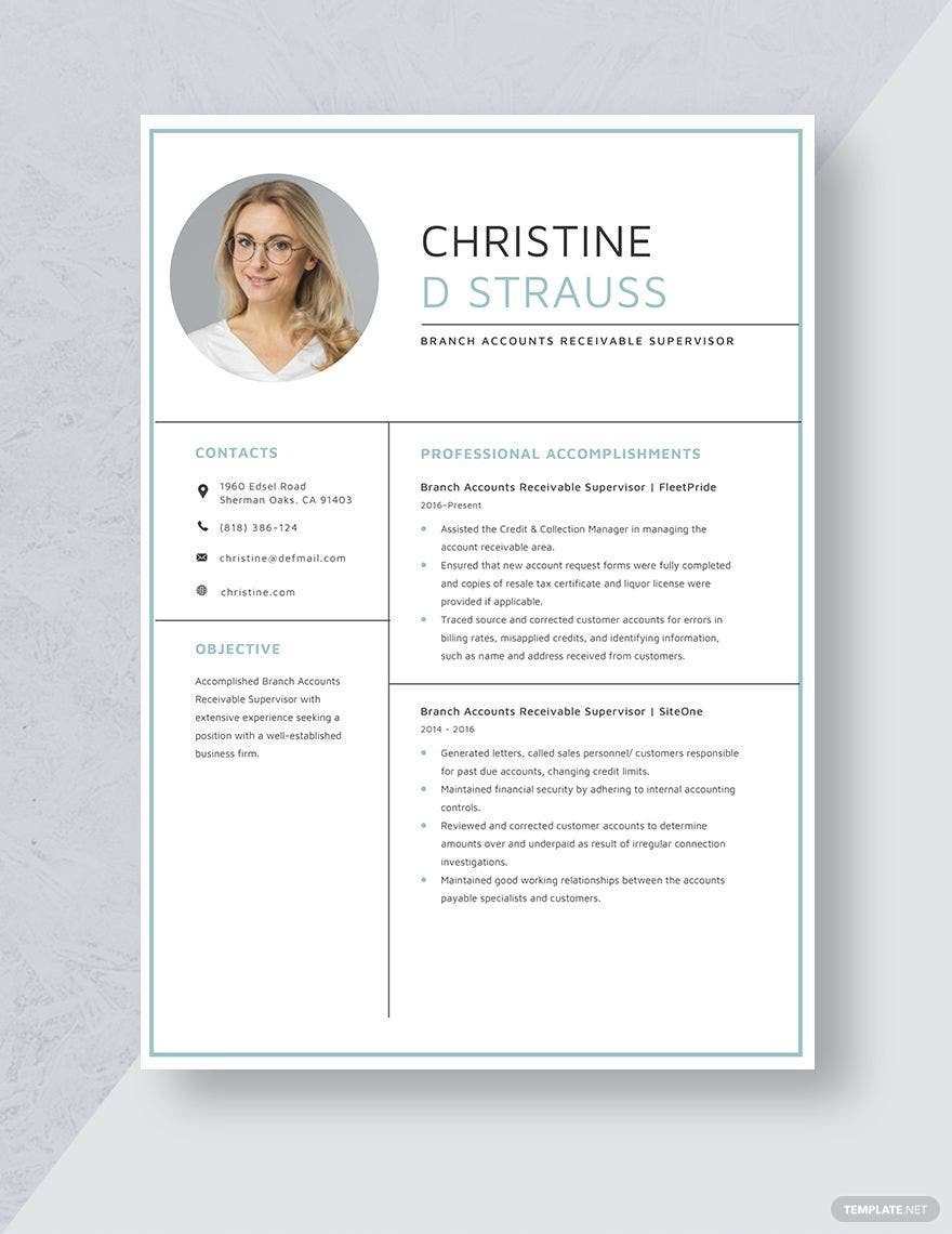Resume Samples for Accounts Receivable Manager Accounts Receivable Resume Templates – Design, Free, Download …