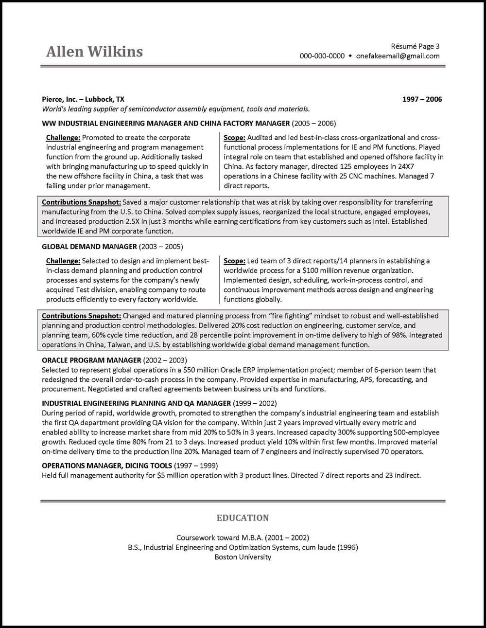 Resume Samples for area Vice President Vice President Resume Example – Distinctive Career Services