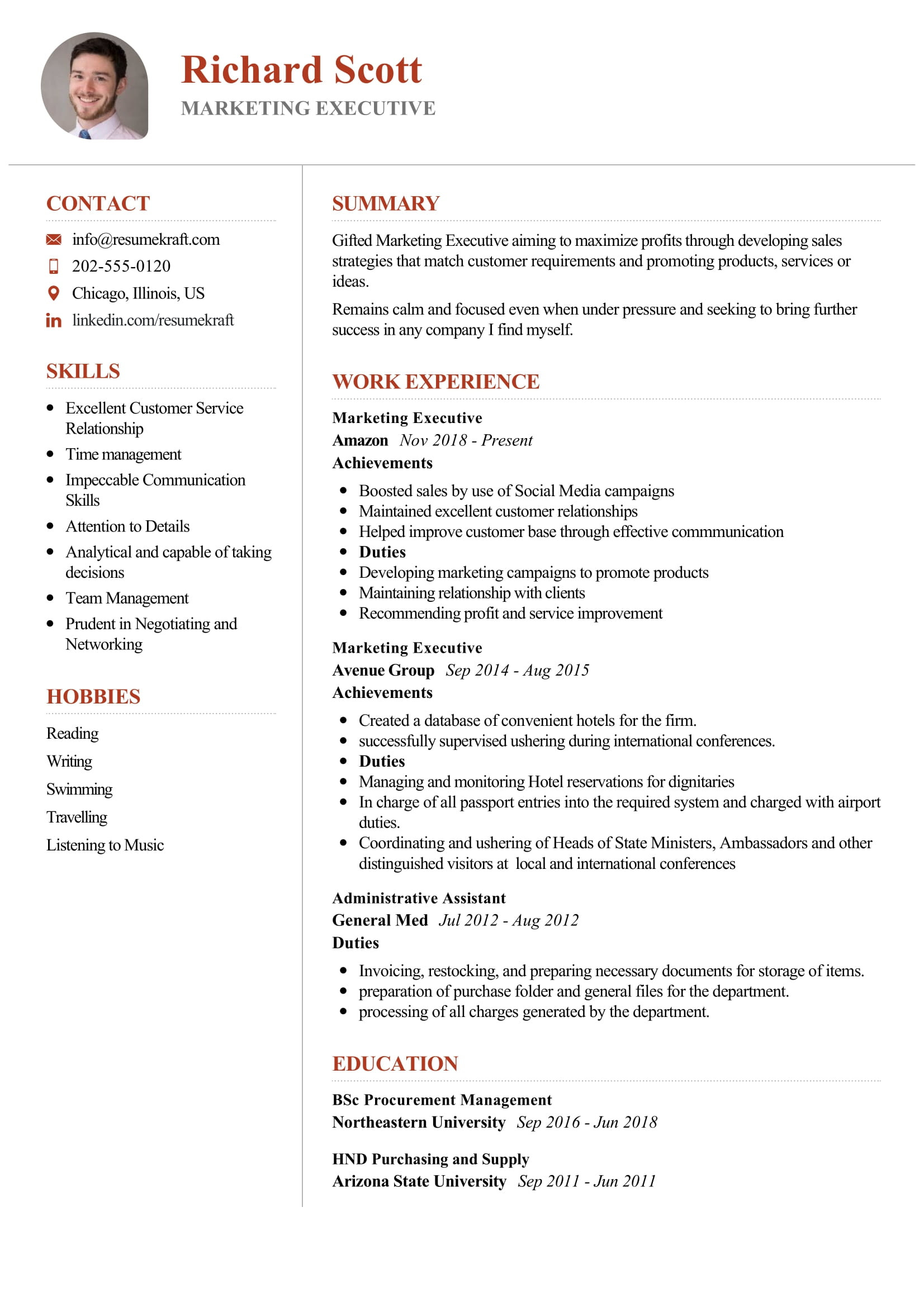 Resume Samples In Sales and Marketing Marketing Executive Resume Sample 2022 Writing Tips – Resumekraft