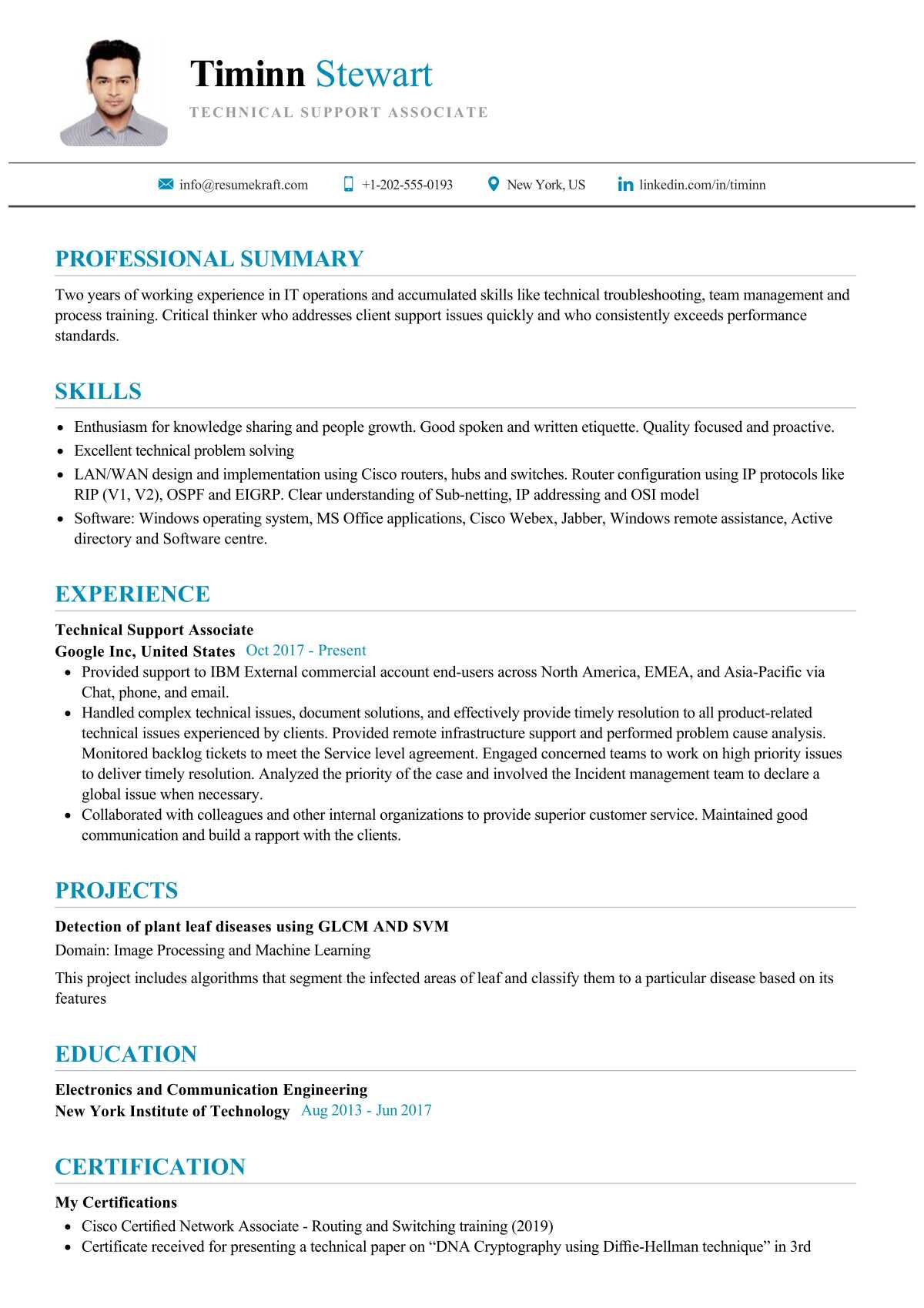 Resume Samples It Workign Knowledge Of Active Directory Technical Support associate Resume Sample 2022 Writing Tips …