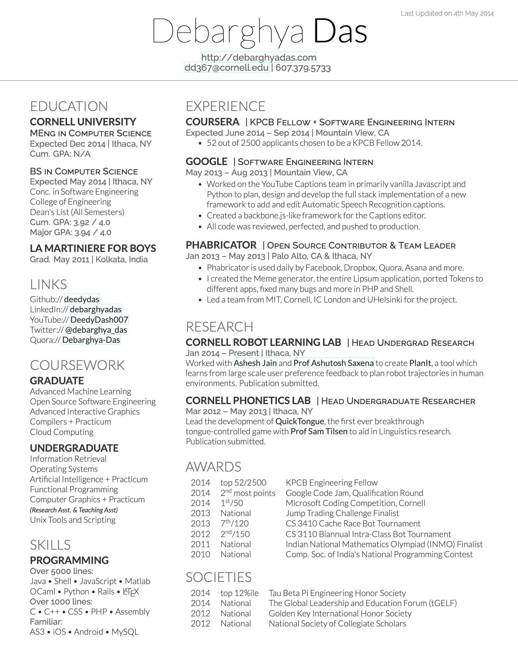 Resume Template for A Lot Of Information Latex Templates – Cvs and Resumes