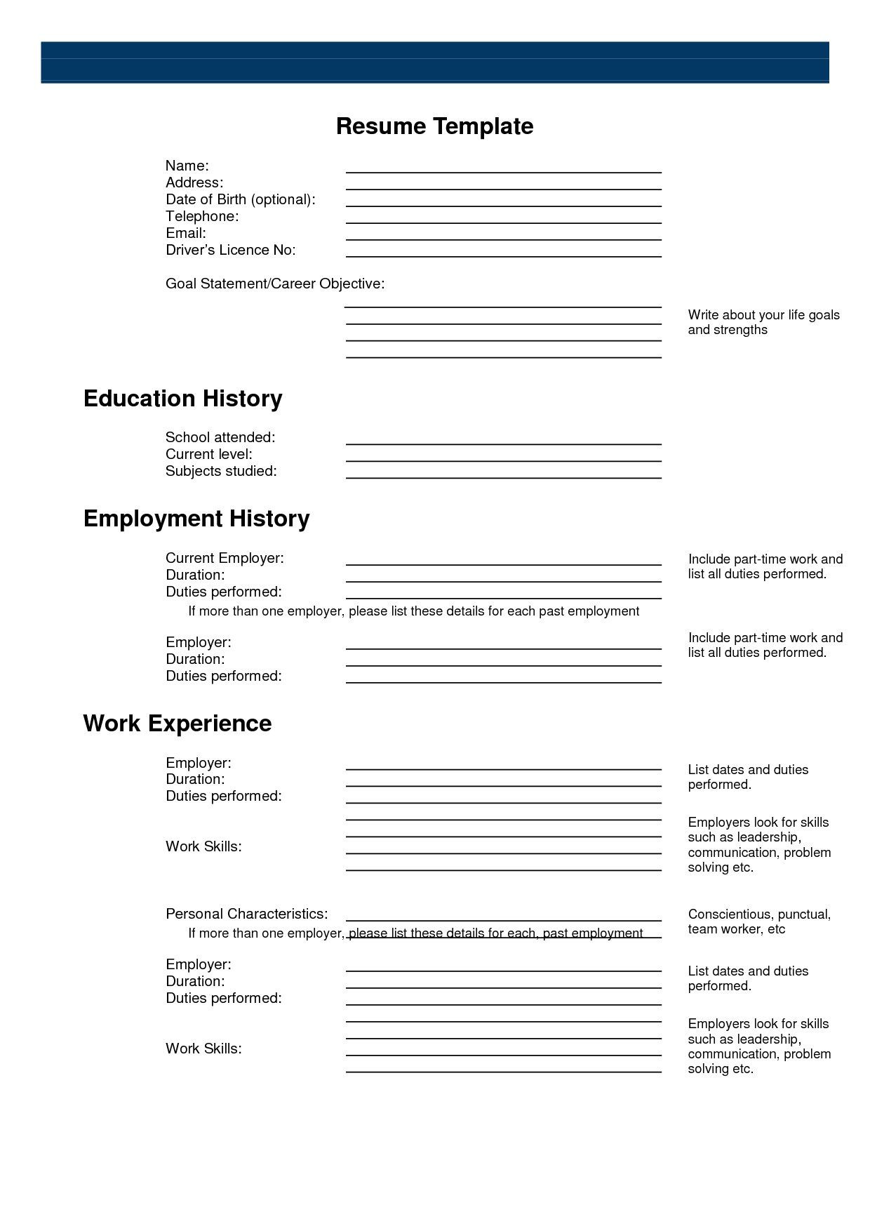 Resume Templates Fill In the Blanks Free Resume Templates Printable , #printable #resume #resumetemplates … Resume Templates Fill In the Blanks Free Resume Templates Printable , #printable #resume #resumetemplates …