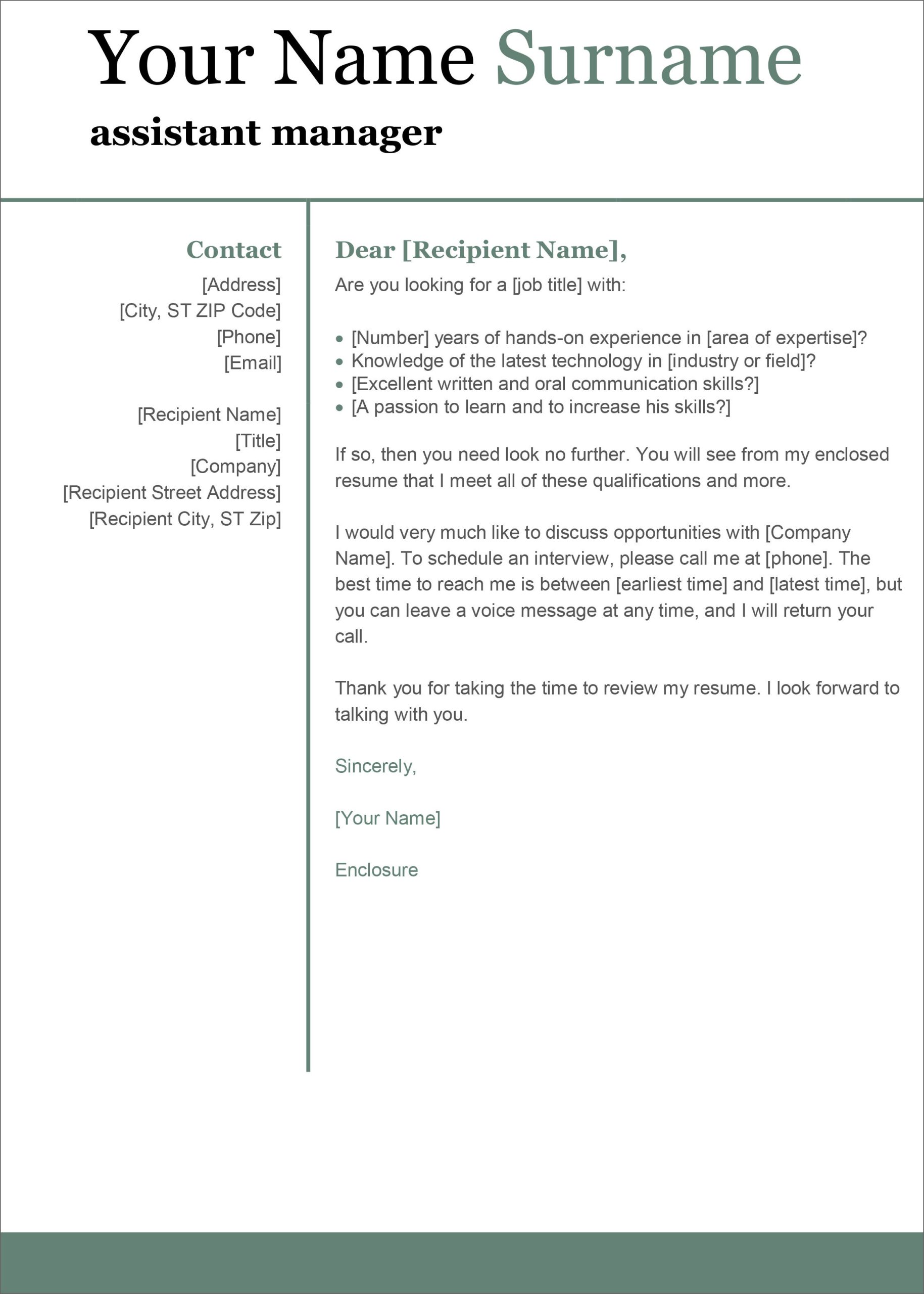 Sample Cover Letter to Accompany Resume 13 Free Cover Letter Templates for Microsoft Word Docx and Google Docs