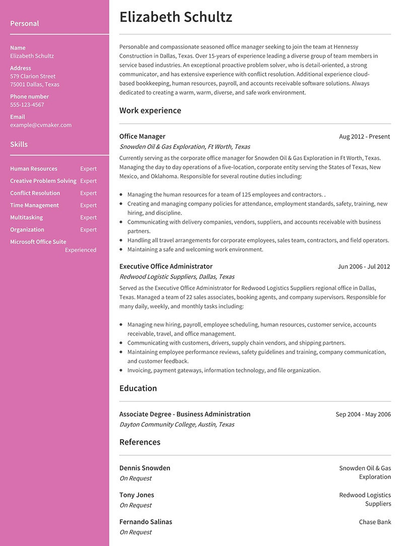 Sample Email for Office Manager with Resume Office Manager Resume Example, Template & Writing Tips 2022 …