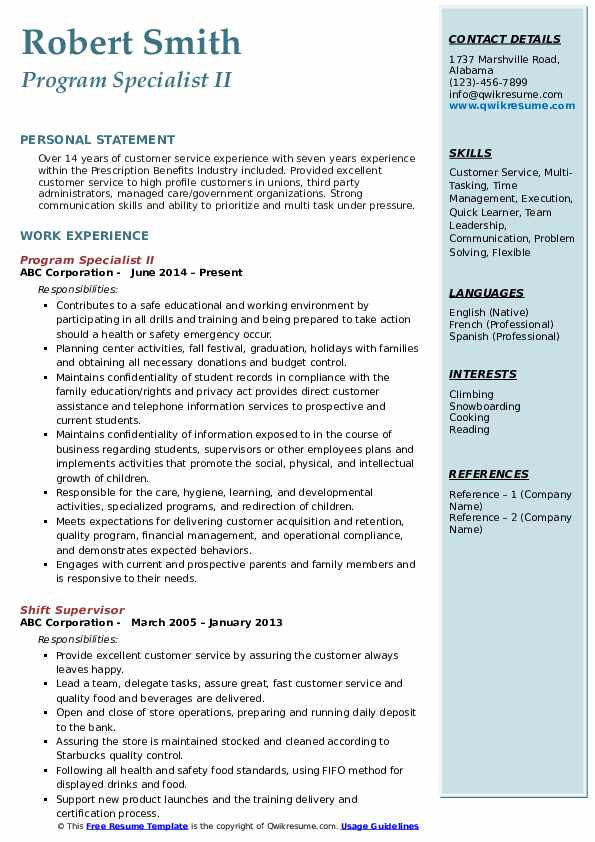 Sample Federal Resume for Program Specialist Program Specialist Resume Samples Sample Federal Resume for Program Specialist Program Specialist Resume Samples