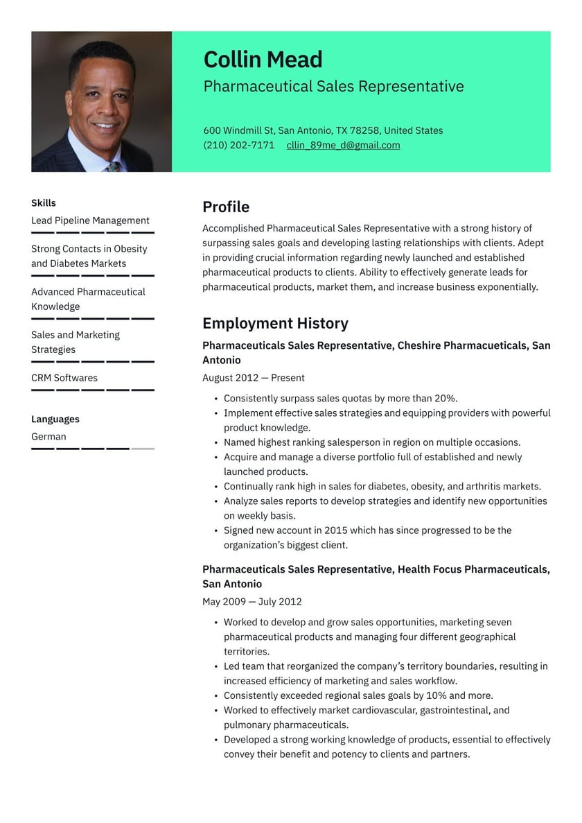 Sample Of Resume for Pharmaceutical Companies Pharmaceutical Sales Representative Resume Examples & Writing Tips