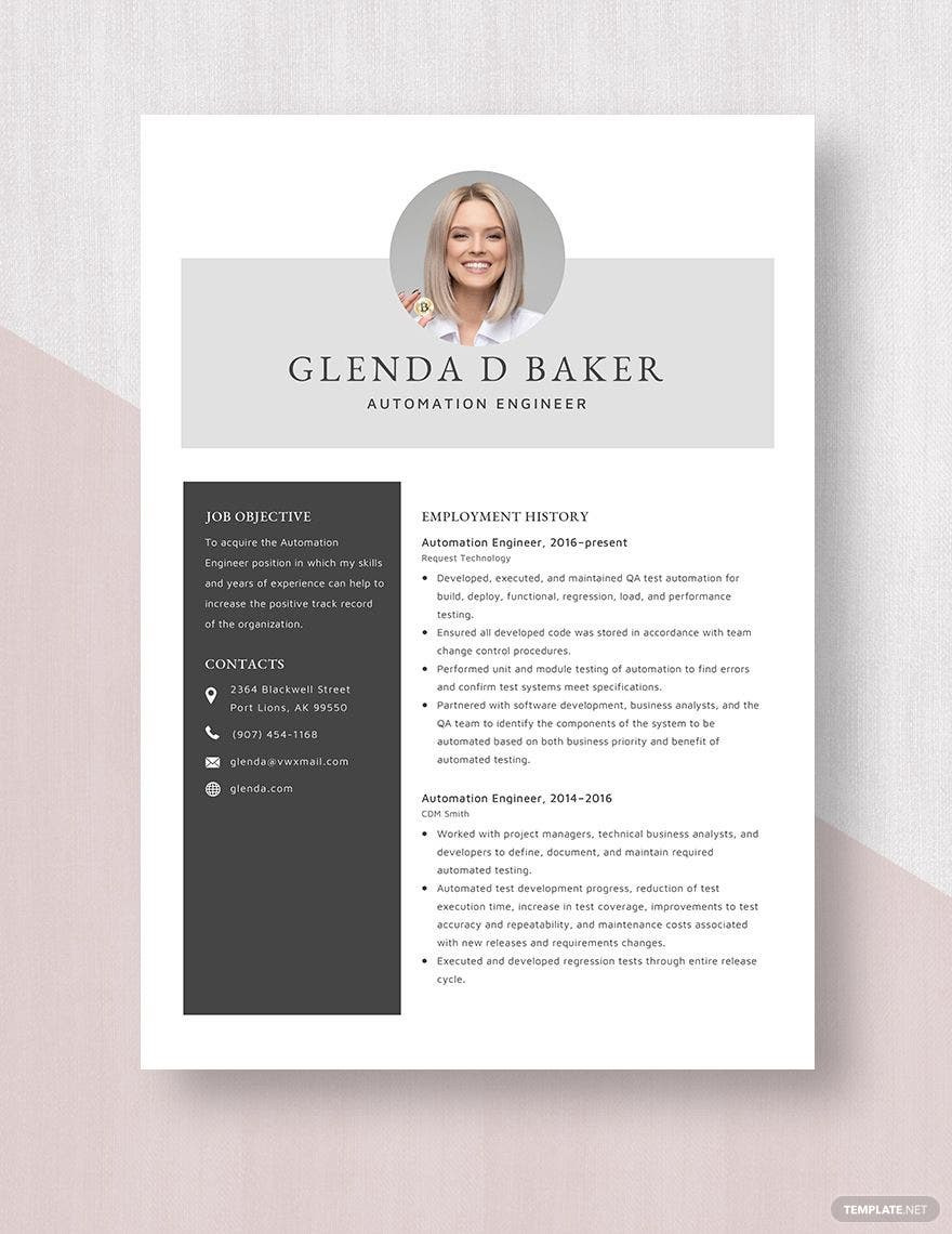 Sample Questions for Screening Pastor Resumes Automation Engineer Resume Templates – Design, Free, Download …