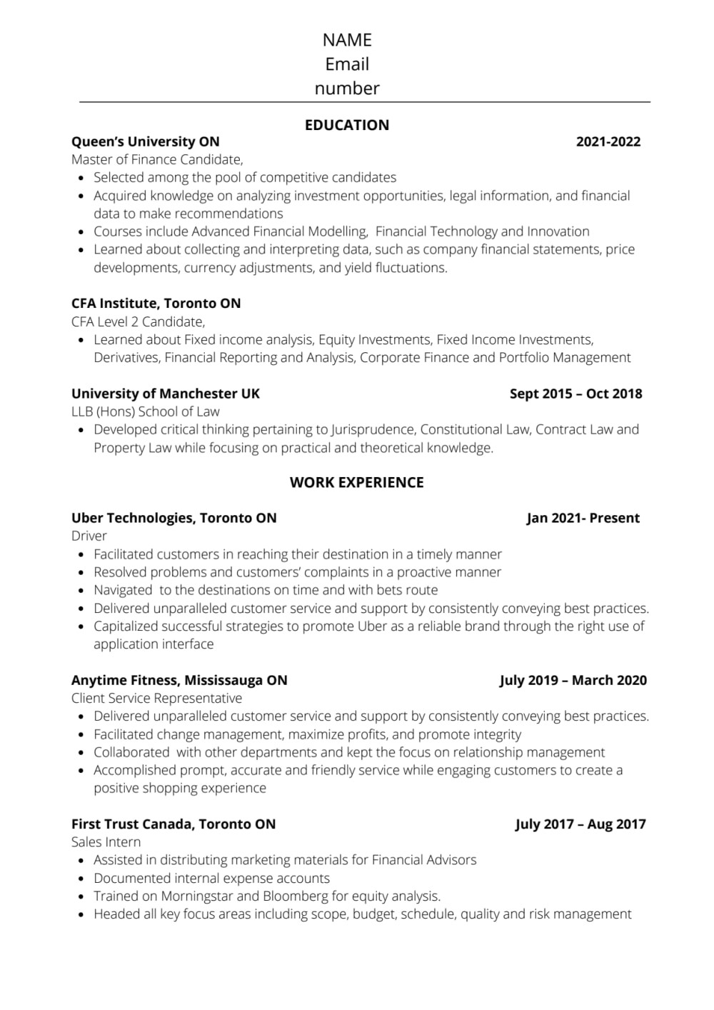 Sample Resume for Morningstar Financial tool Hr & ats Compliant Cv/resume, Cover Letter, and Fully Optimized …