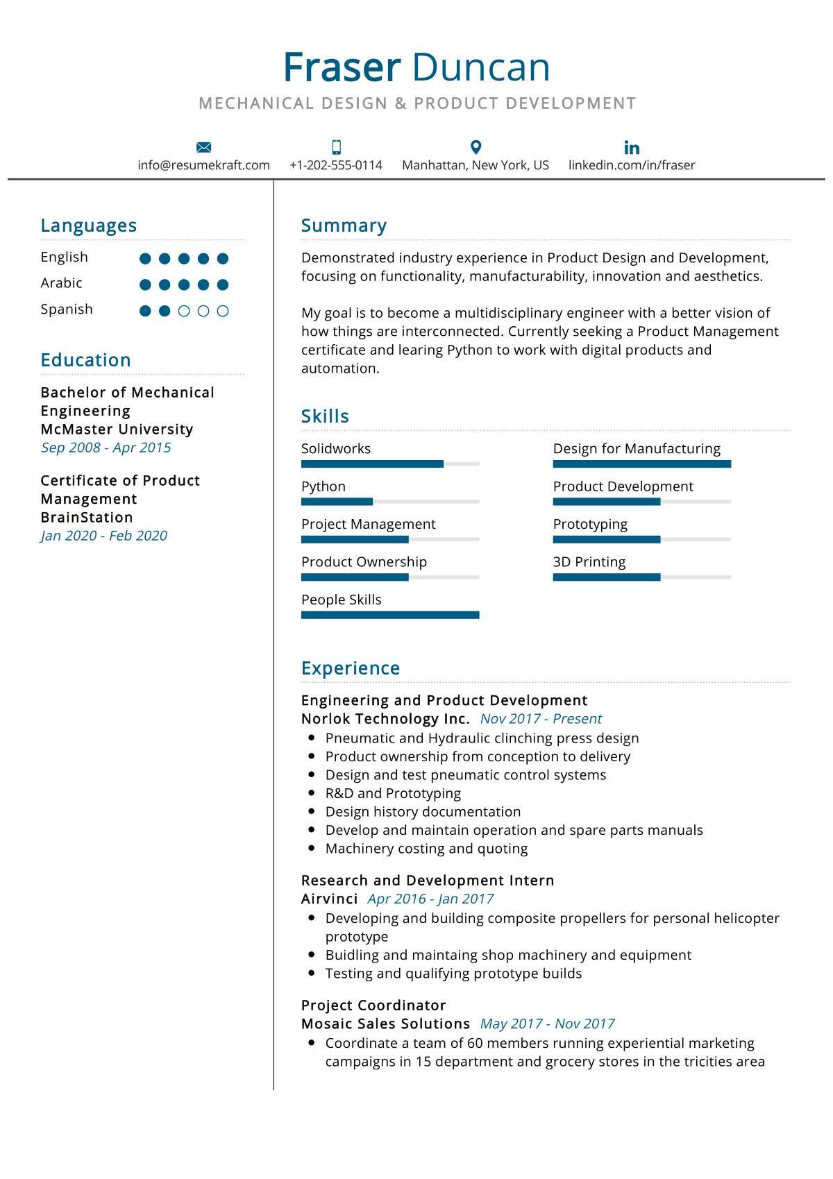 Sample Resume for Press tool Design Engineer Engineering Resume Examples – Page 4 Of 6 2022 – Resumekraft