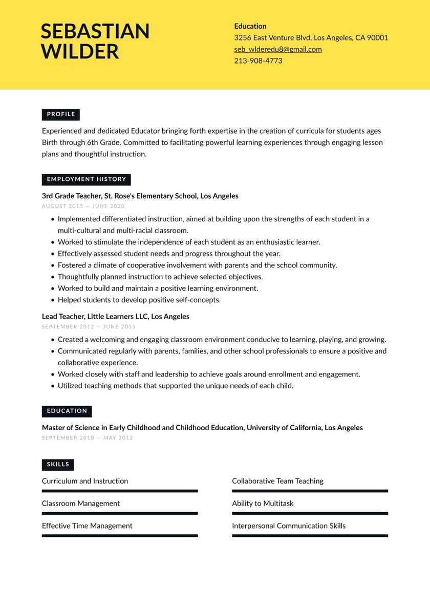 Sample Resume for Principal Research Statistician Education Resume Examples & Writing Tips 2022 (free Guide)