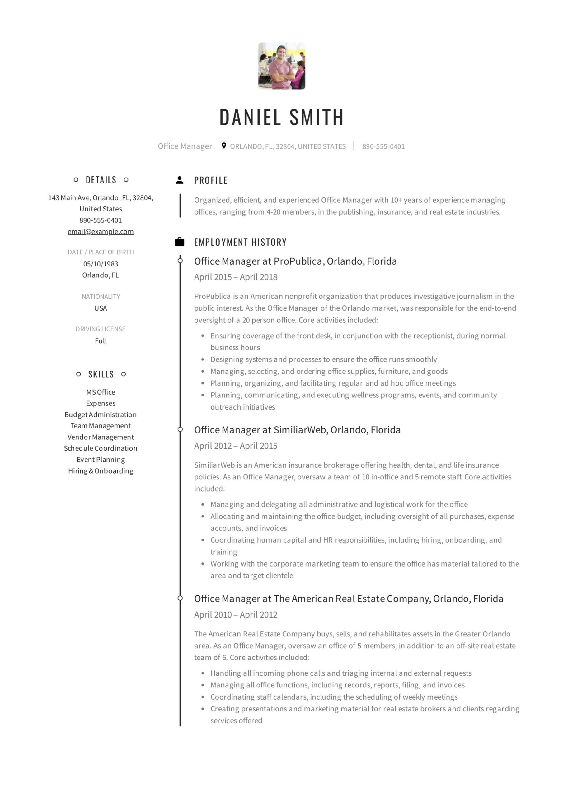 Sample Resume for School Office Manager Office Manager Resume & Guide 12 Samples Pdf 2021