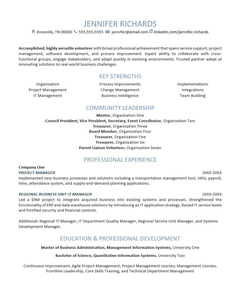 Sample Resume Objective for Volunteer Position Volunteer Resume Sample Monster.com