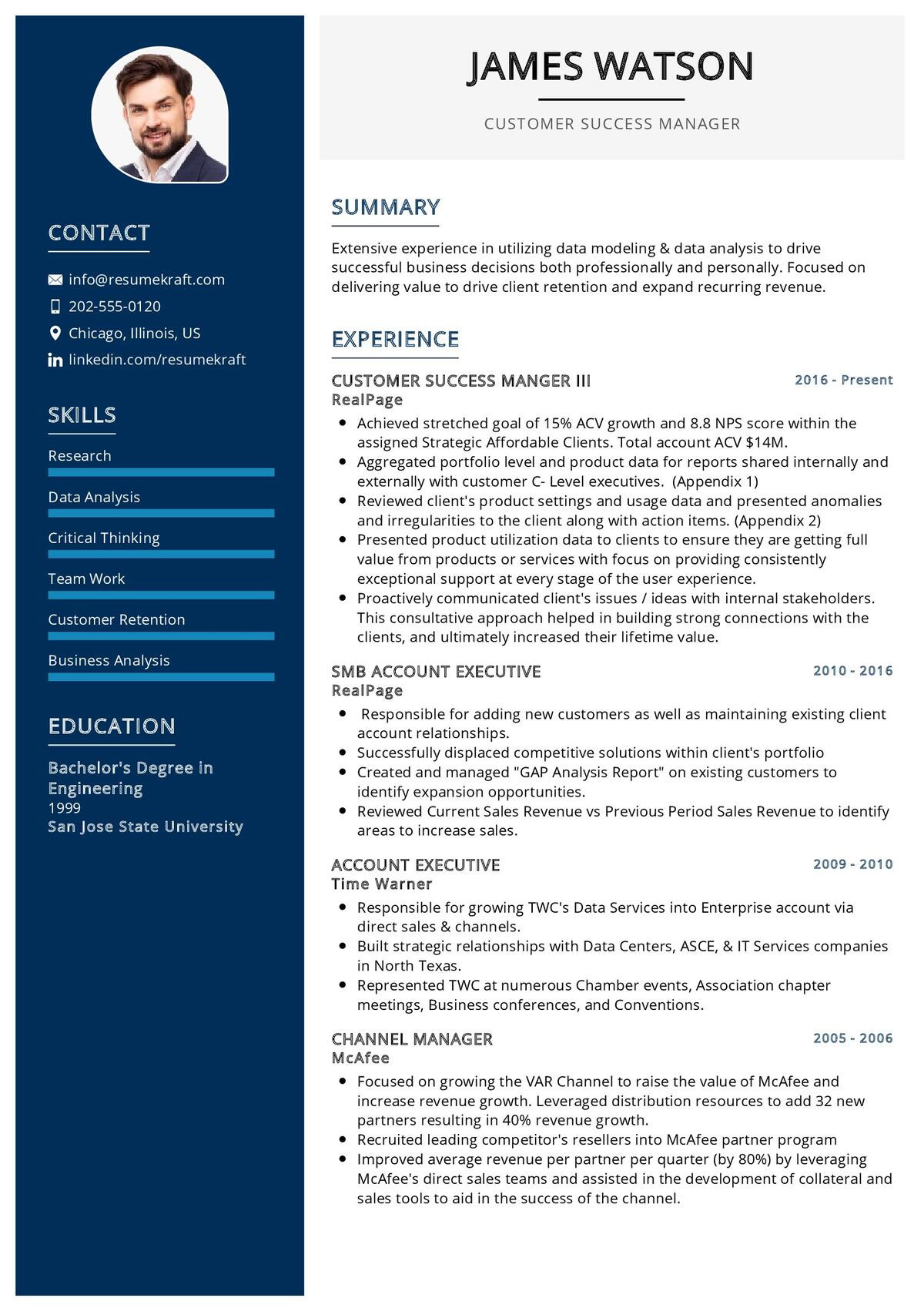 Sample Resume Of Customer Support Manager Customer Success Manager Resume 2021 Writing Tips – Resumekraft