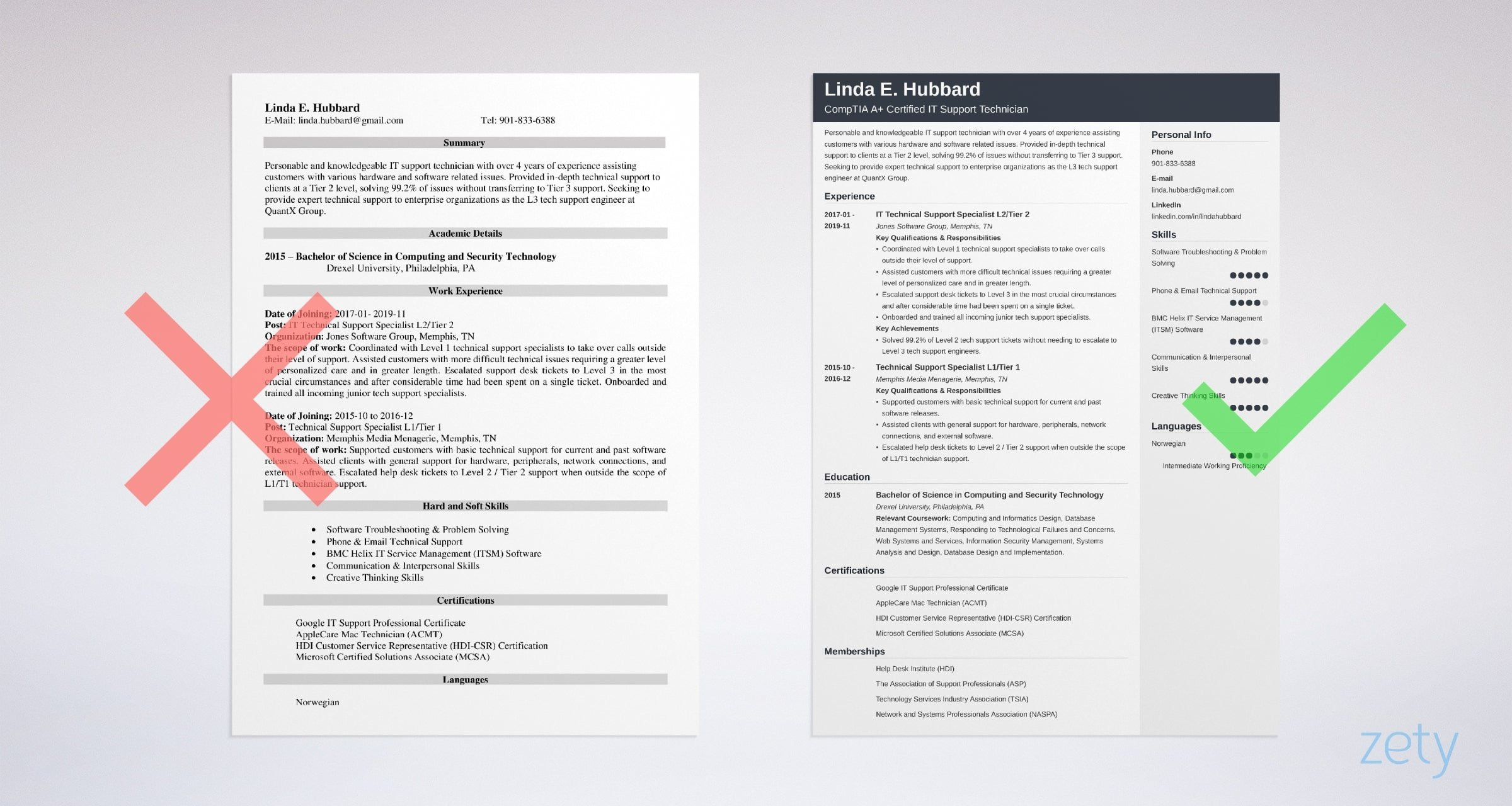 Technical Support Resume Template and Sample Technical Support Resume Sample & Job Description [20 Tips]