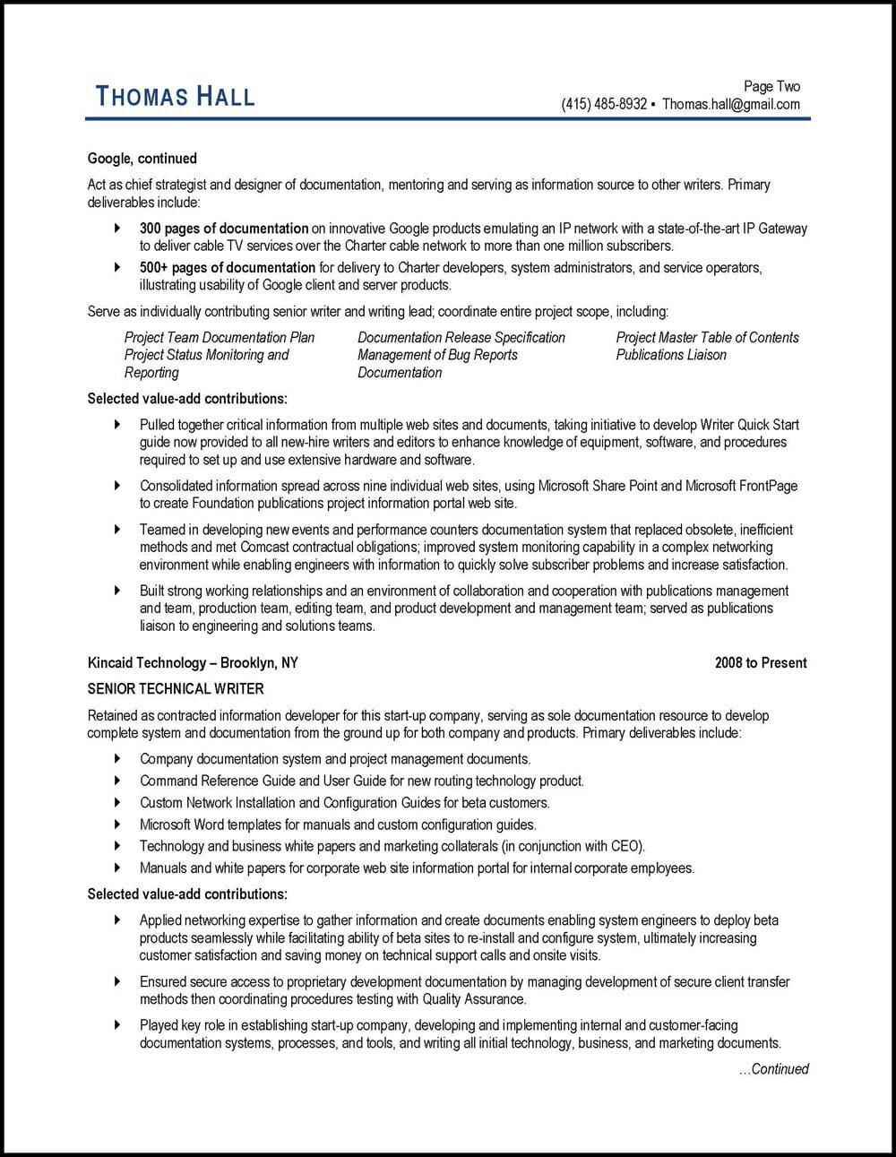 Technical Writing Resume Samples for Freshers How to Write A Technical Writer Resume [lancarrezekiqexamples] Technical …