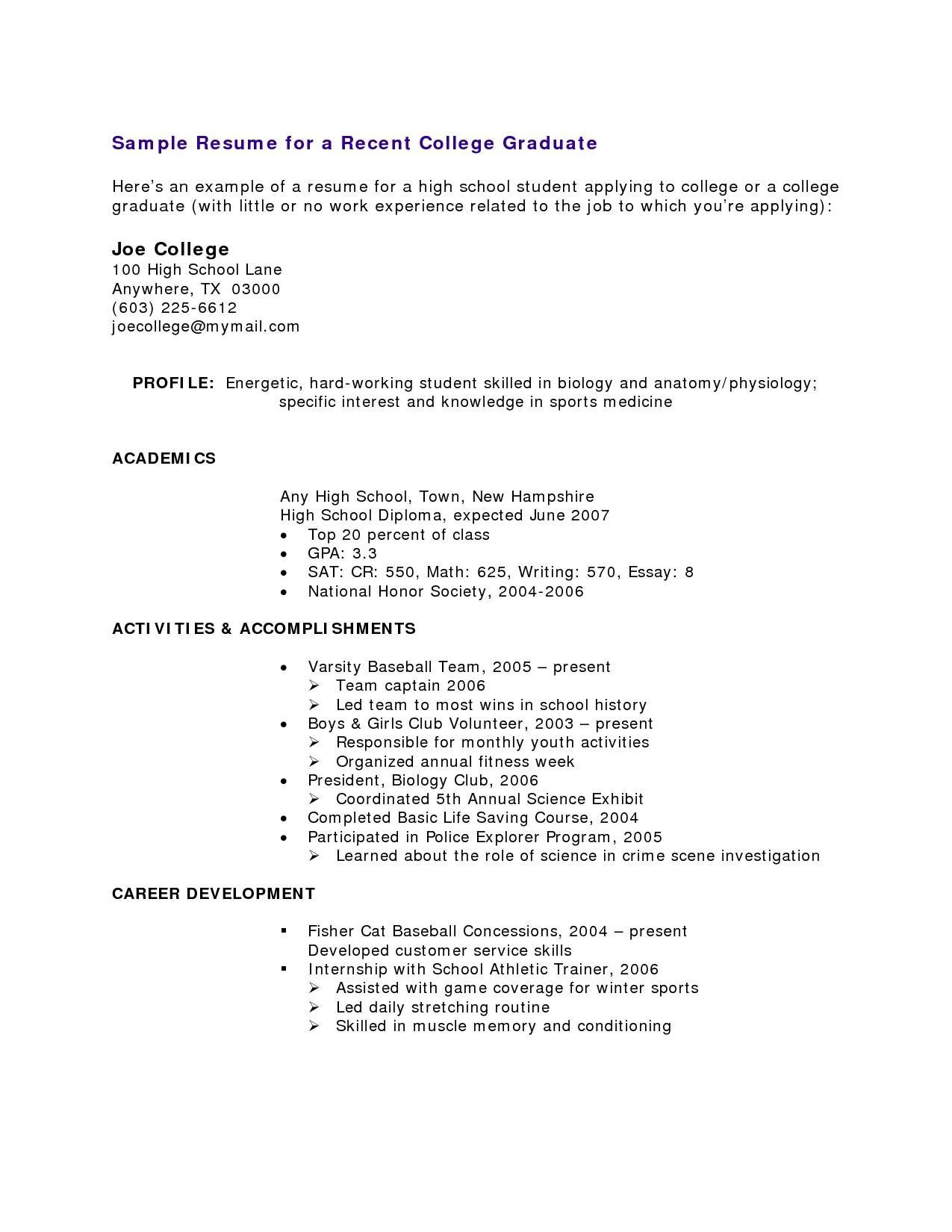 Teenage Resume Sample No Work Experience Image Result for Resume Template Teenager No Job Experience High …