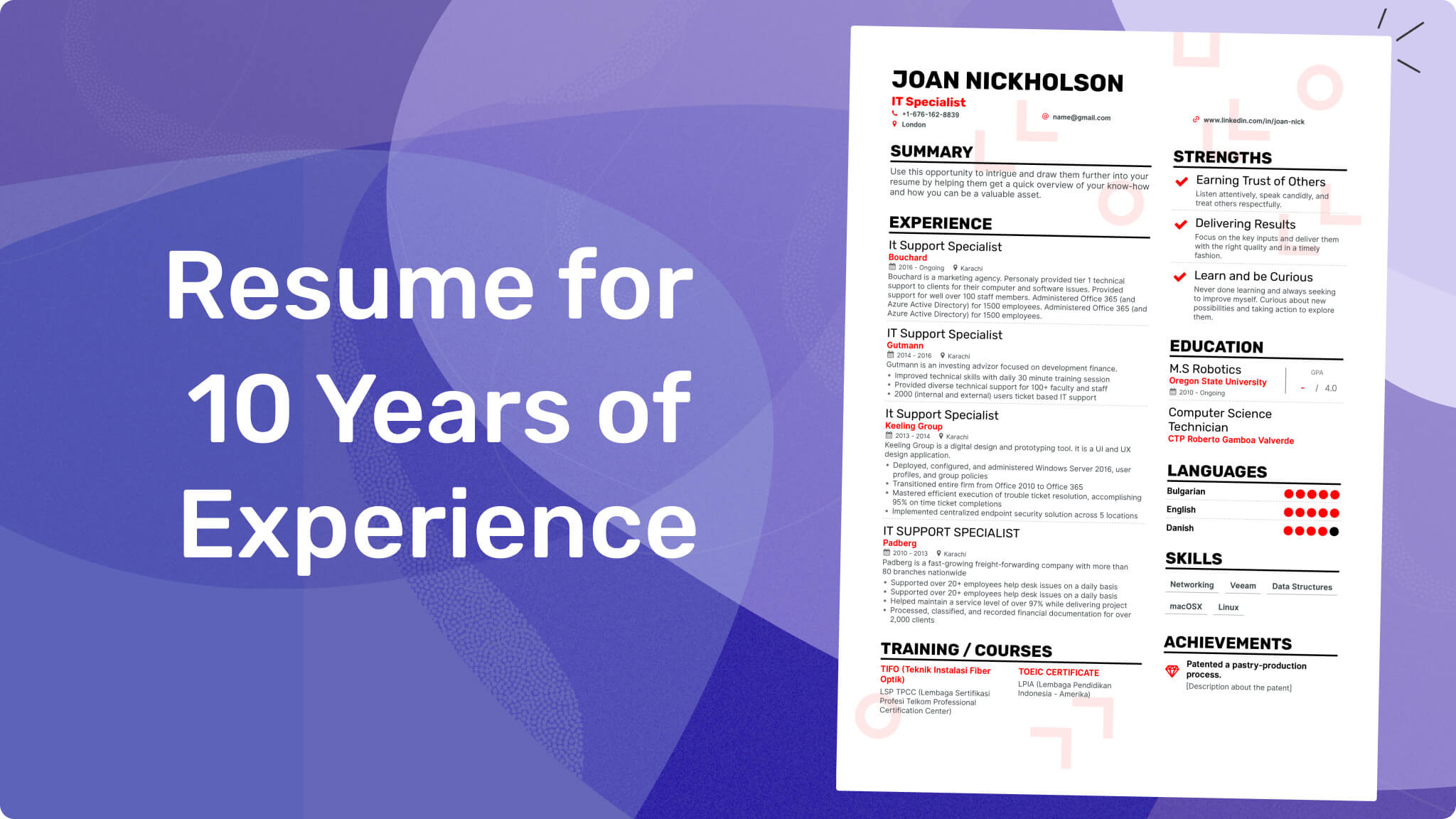 10 Years It Experience Resume Samples 83 Resume Summary Examples & How-to Guide for 2022