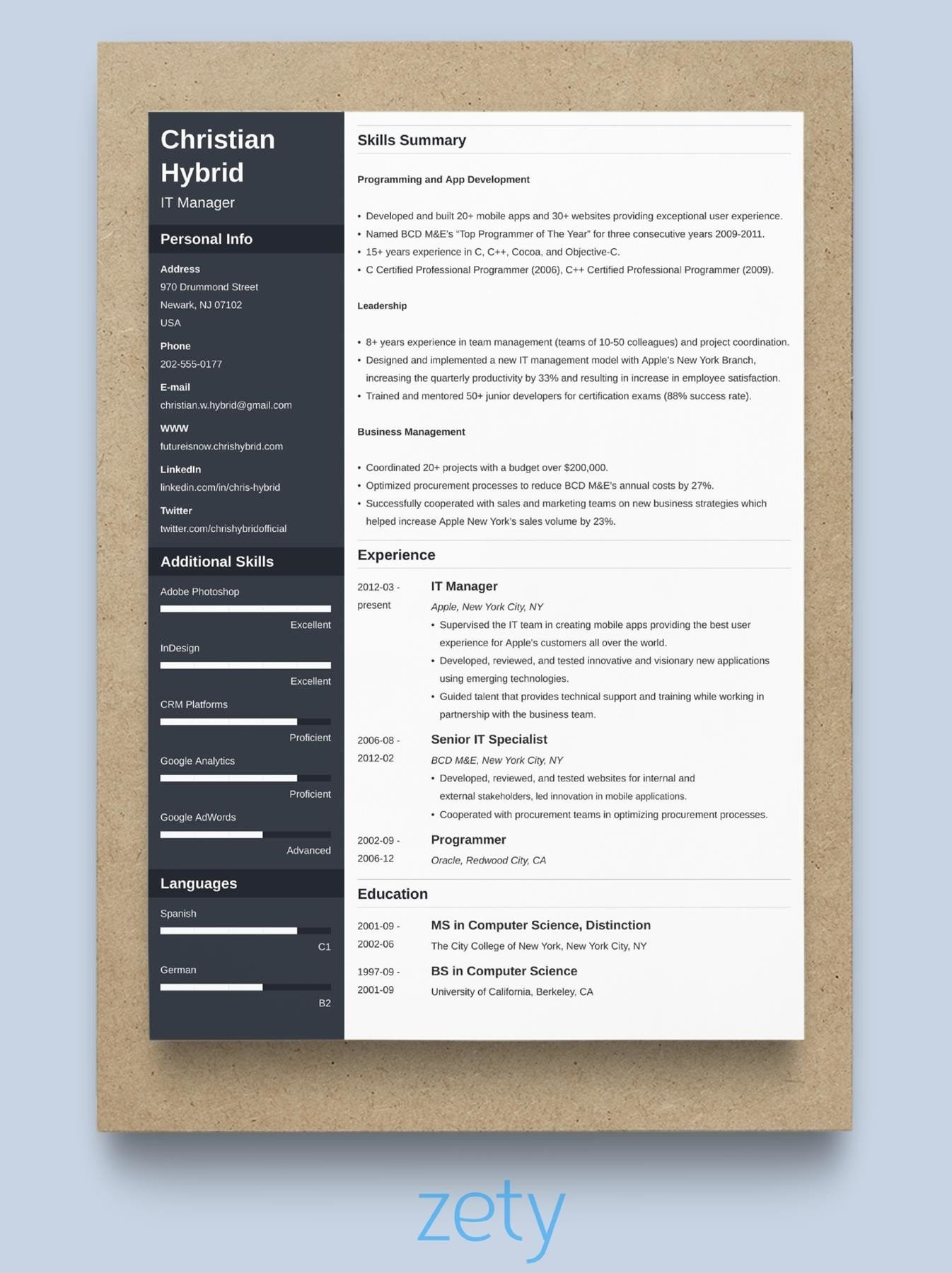 10 Years It Experience Resume Samples the 3 Best Resume formats to Use In 2022 (examples)