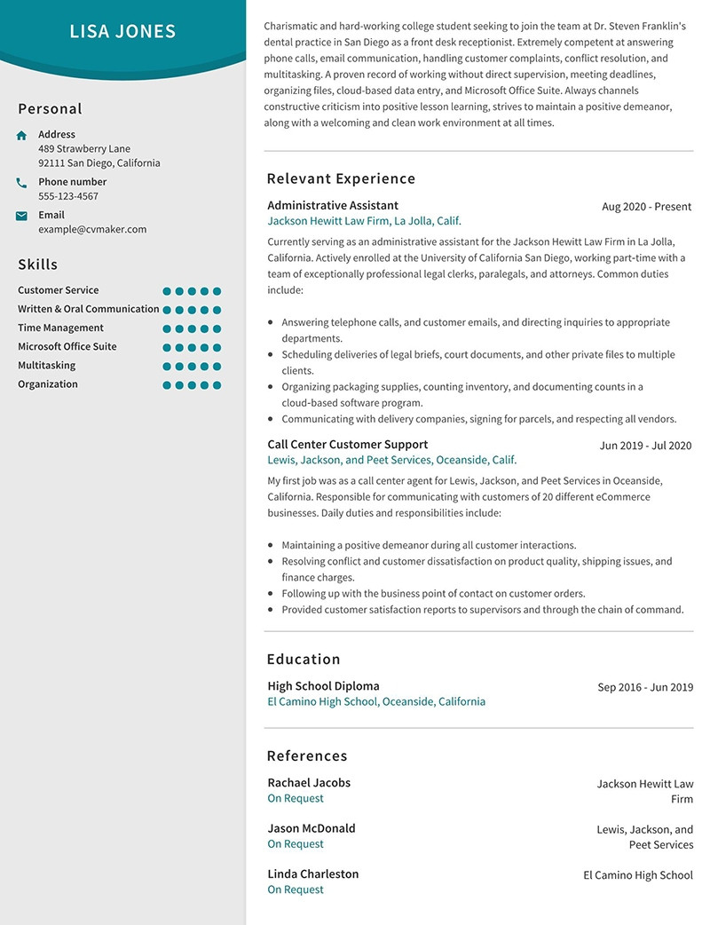 Dental assistant and Receptionist Resume Sample Dental Receptionist Resume Example & Writing Tips 2022 – Cvmaker.com Dental assistant and Receptionist Resume Sample Dental Receptionist Resume Example & Writing Tips 2022 – Cvmaker.com